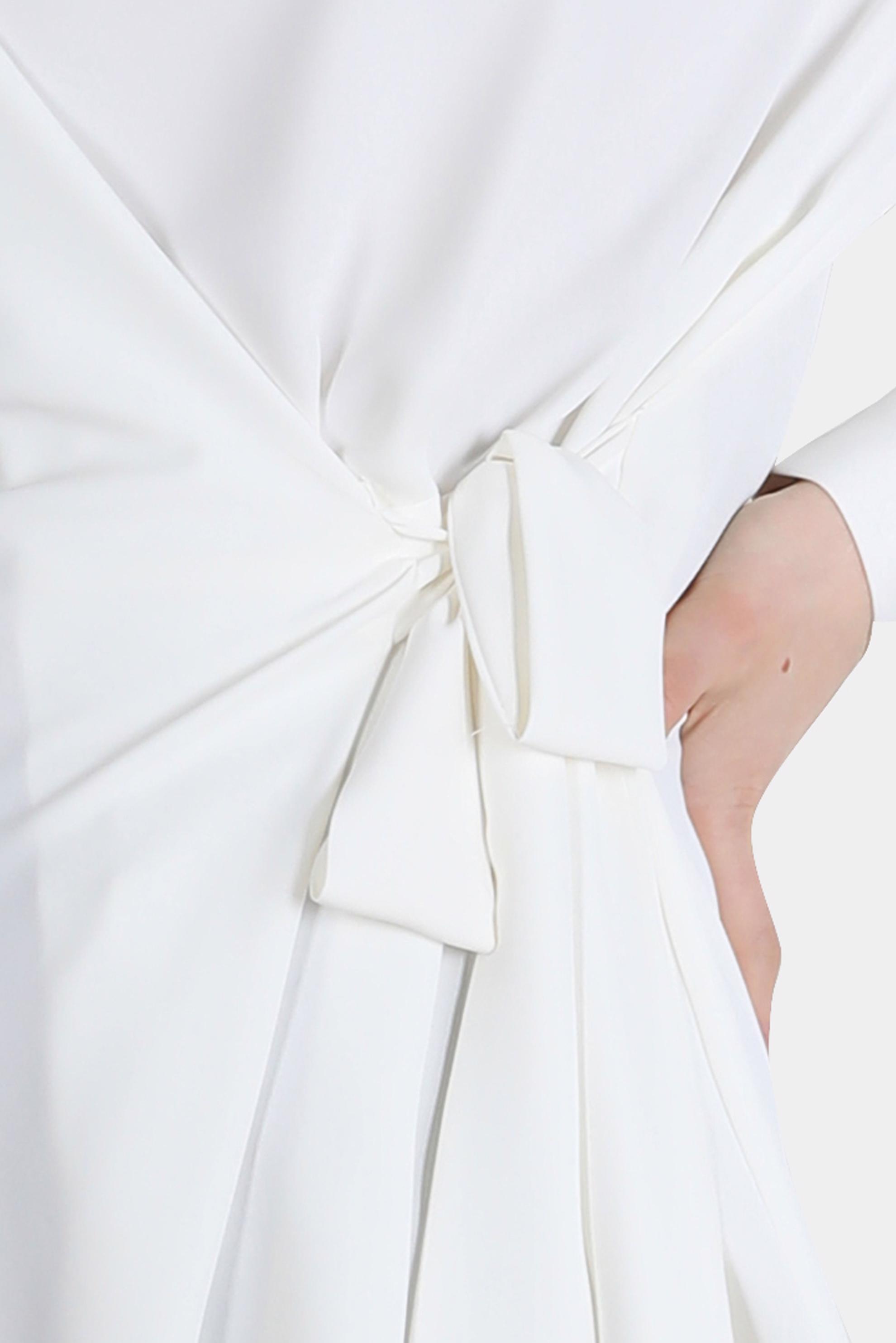 Tesettür giyim BEYAZ YANDAN BAĞLAMALI BLUZ 42757 