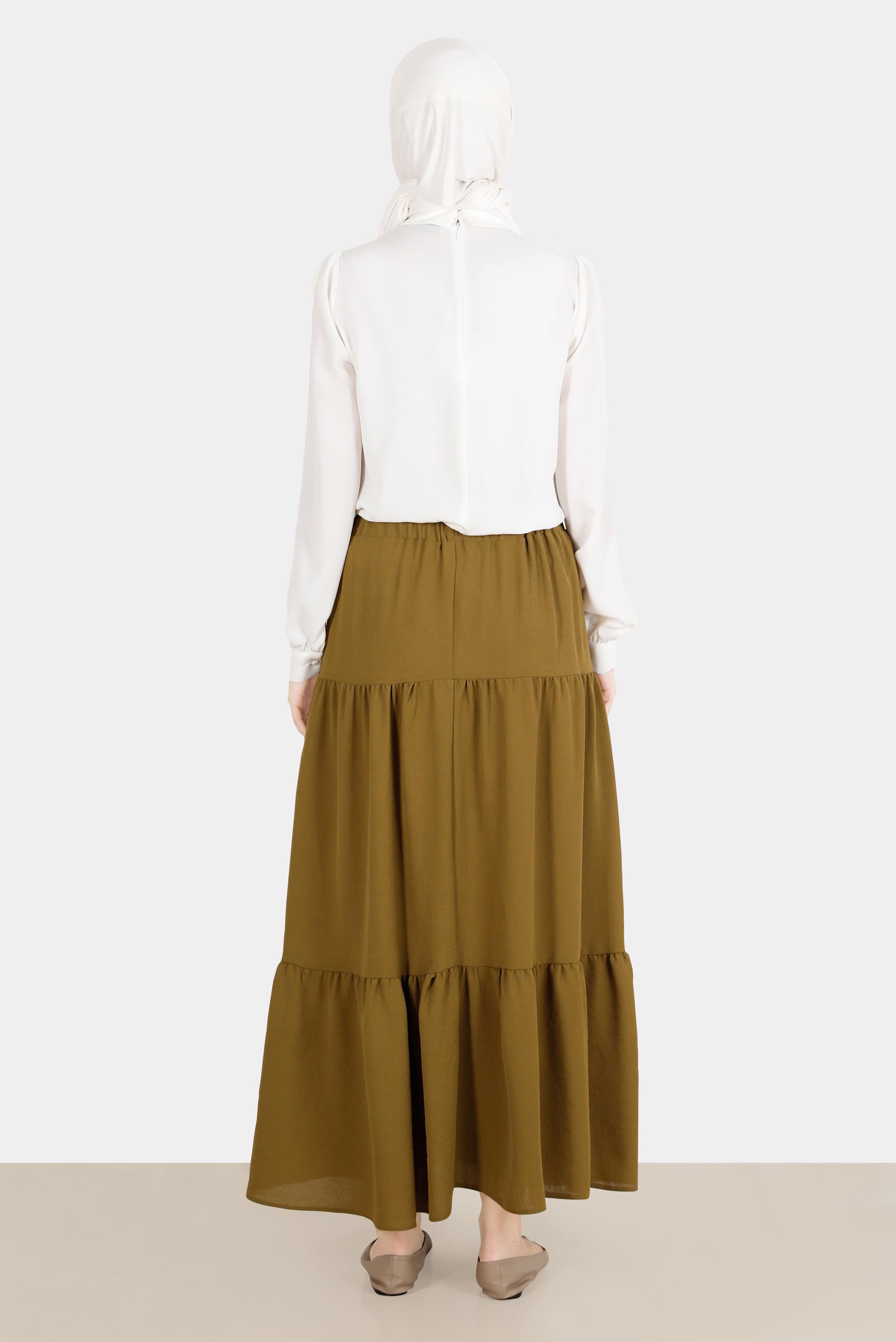 Hijab clothing WHITE BROOCH DETAIL BLOUSE 42830 