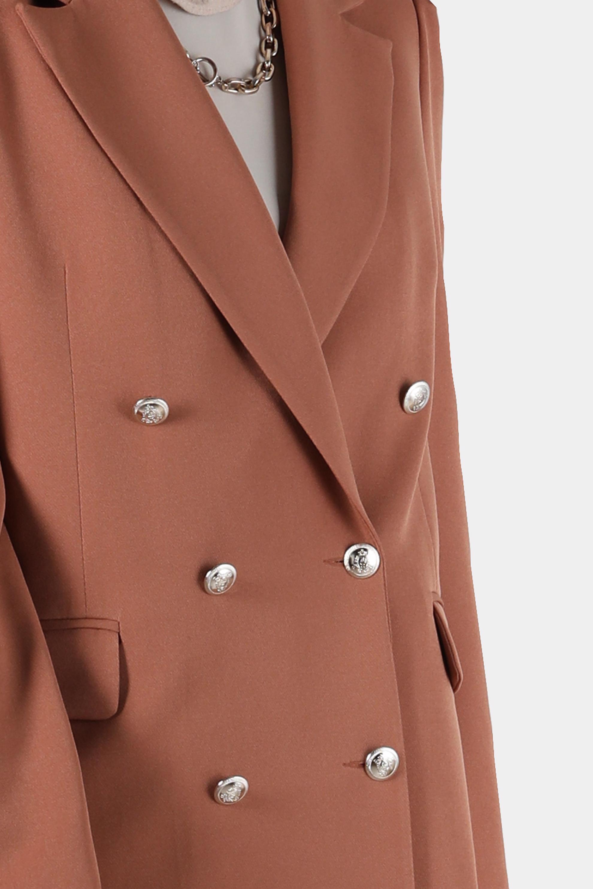 Tesettür giyim TABA KRUVAZE YAKA CEKET 42769 