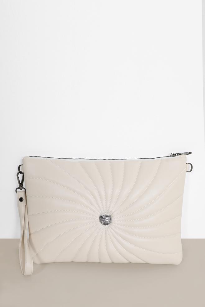 Tesettür giyim  ALVİNA DESENLİ DİKİŞ DETAYLI ÇANTA 082 - ALVİNA