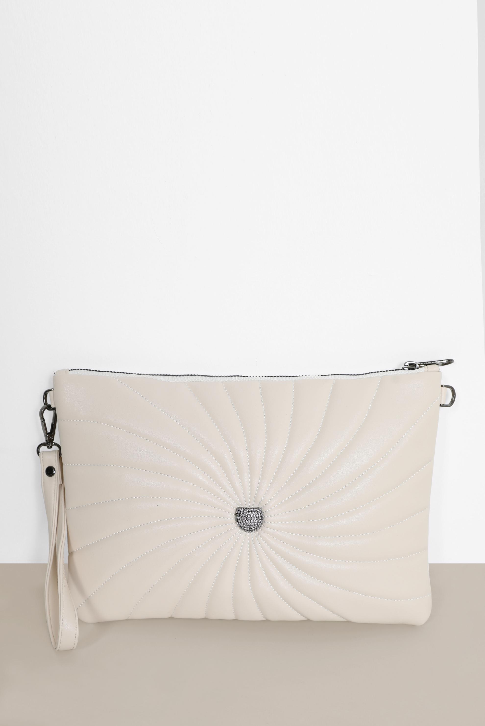 Vêtements hijab BLANC SAC AVEC MOTIF SURPIQUÉ 082