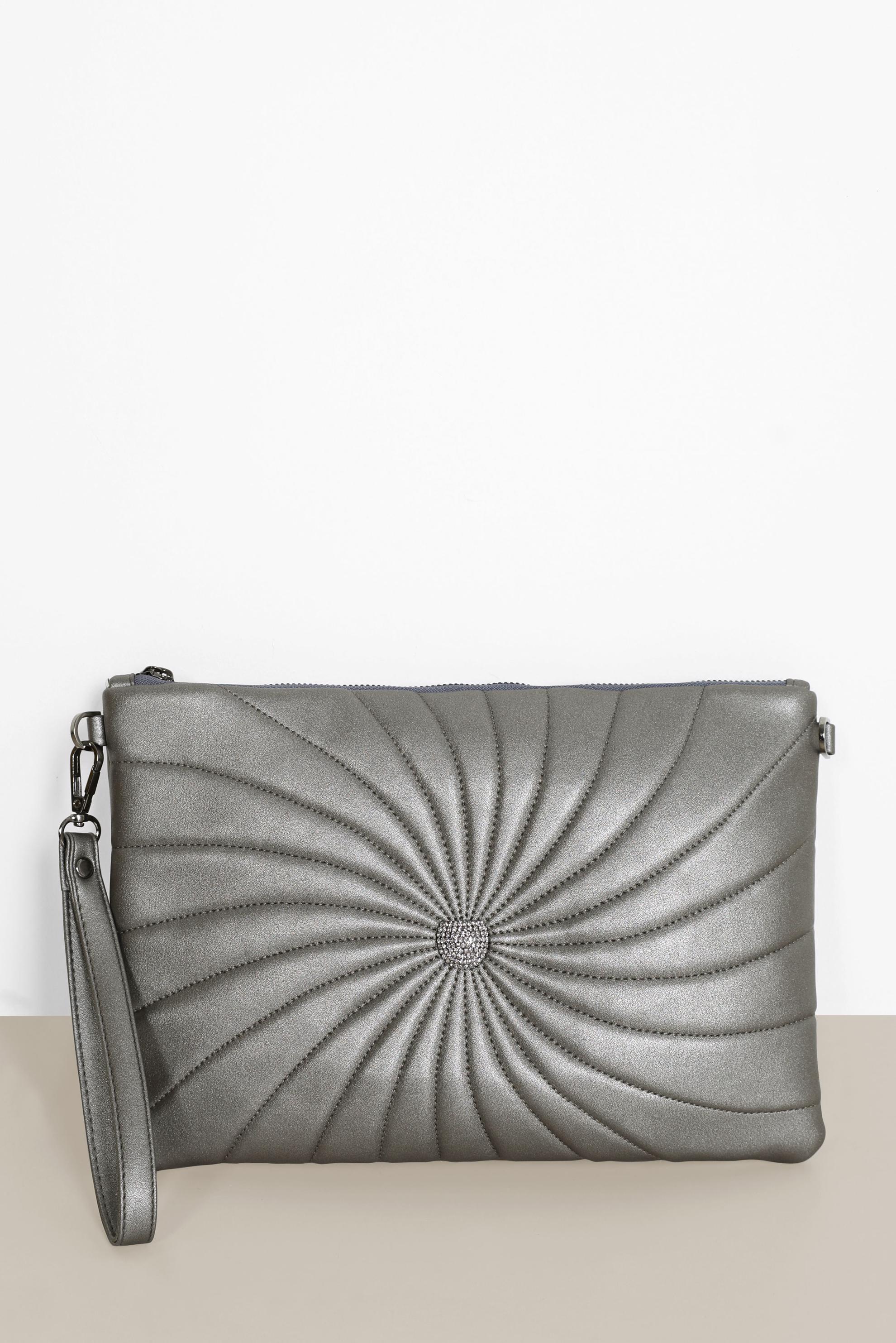 Tesettür giyim BEJ ALVİNA DESENLİ DİKİŞ DETAYLI ÇANTA 082