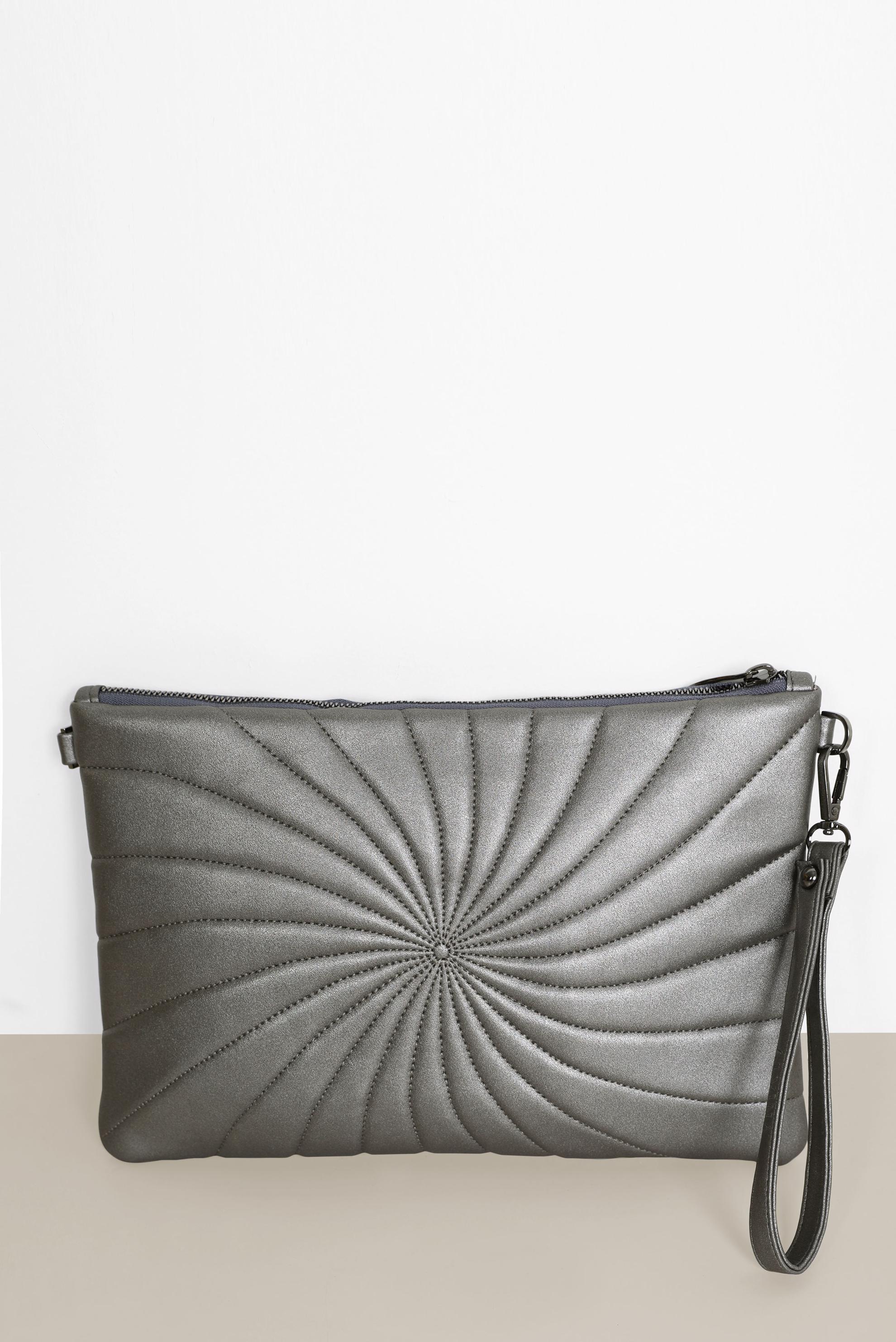 Tesettür giyim BEJ ALVİNA DESENLİ DİKİŞ DETAYLI ÇANTA 082