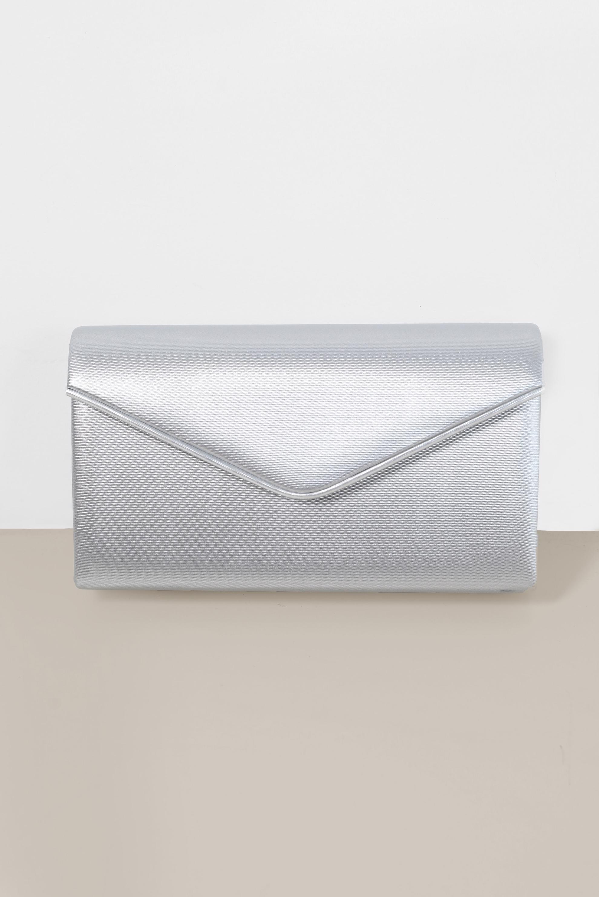 Tesettür giyim GÜMÜŞ ALVİNA ABİYE ÇANTA 405