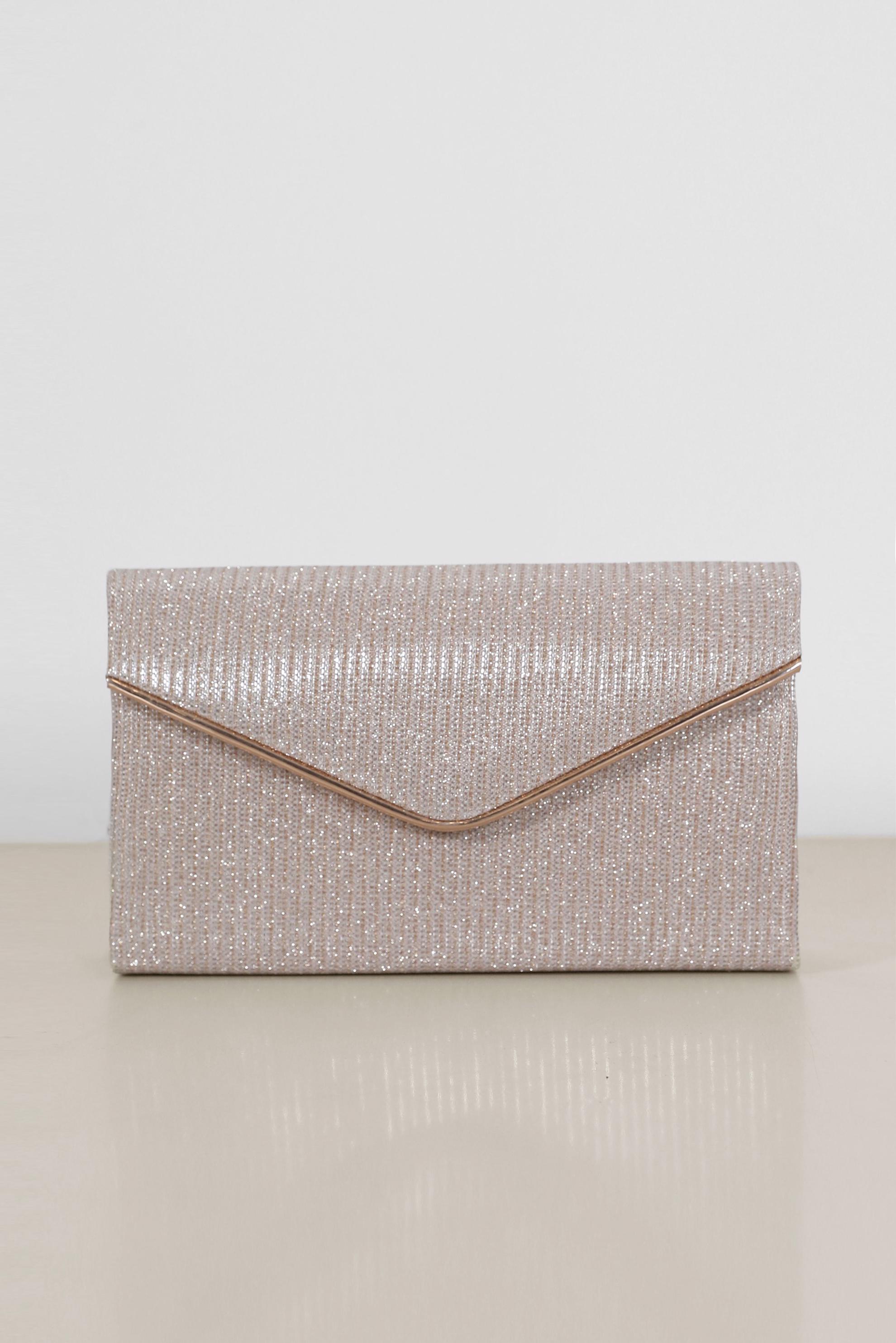 Tesettür giyim BAKIR / BRONZ ALVİNA ABİYE ÇANTA 406 