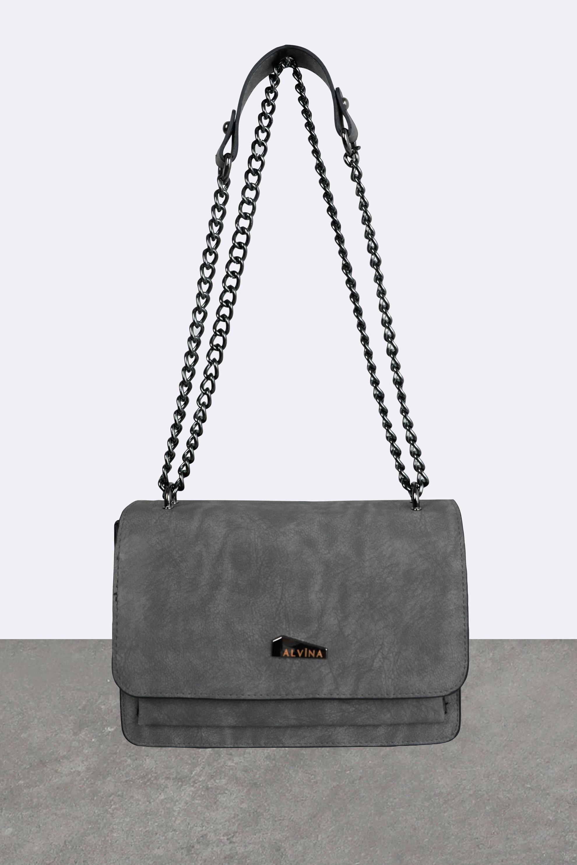 Tesettür giyim GRİ ALVİNA ÇANTA 1775 