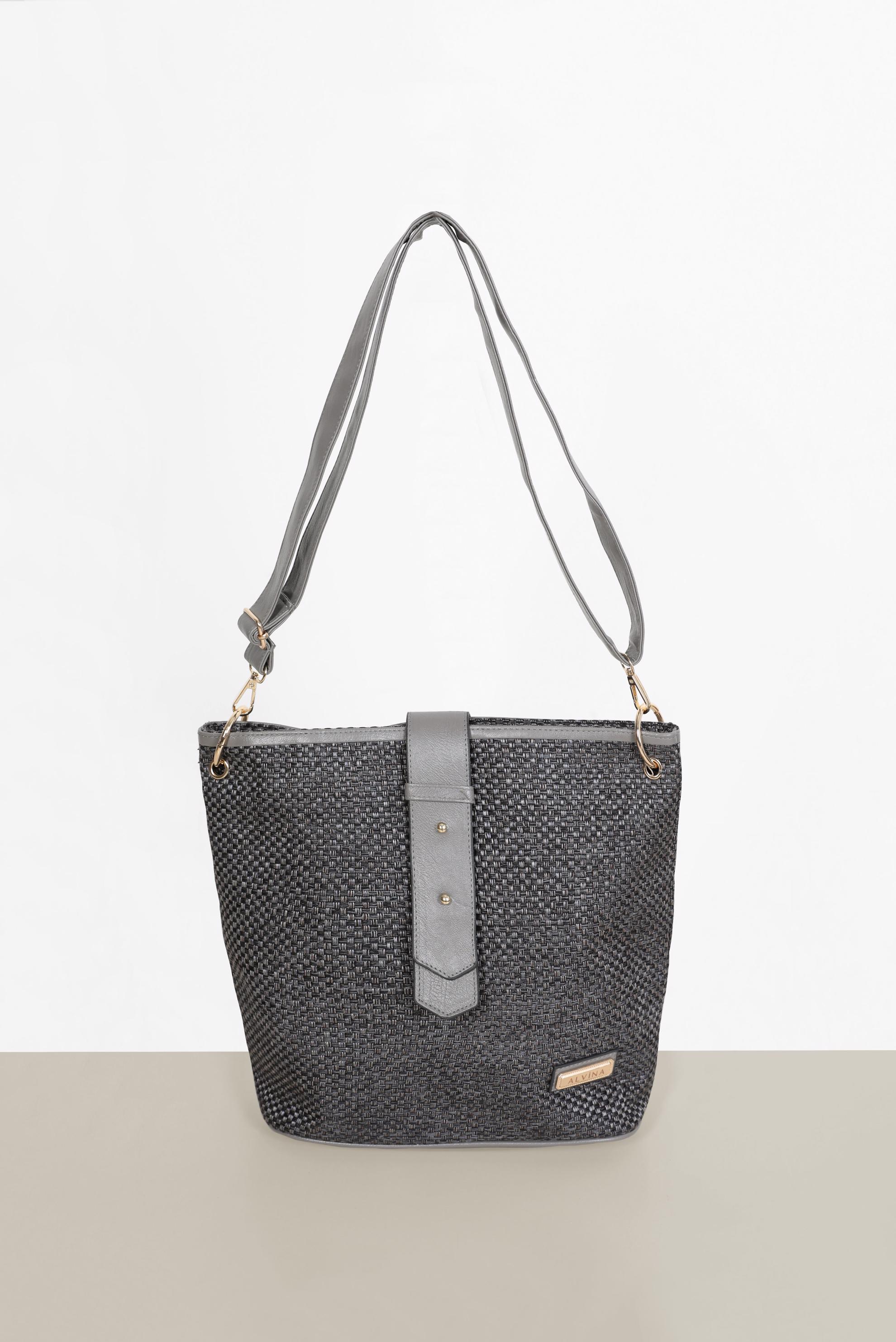 Tesettür giyim GRİ 1893 ALVİNA ÇANTA