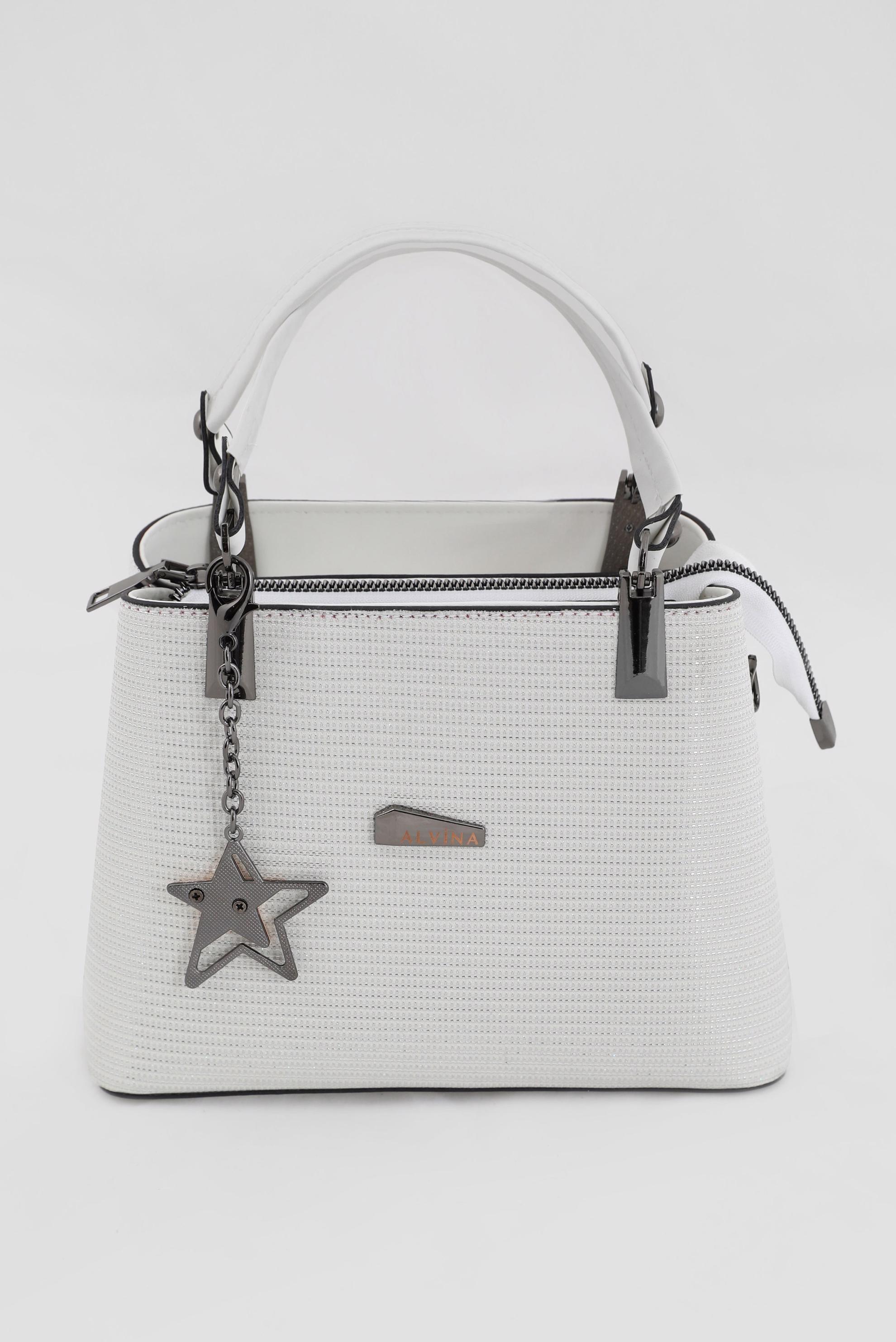 Tesettür giyim BEYAZ ALVİNA ÇANTA 1923 