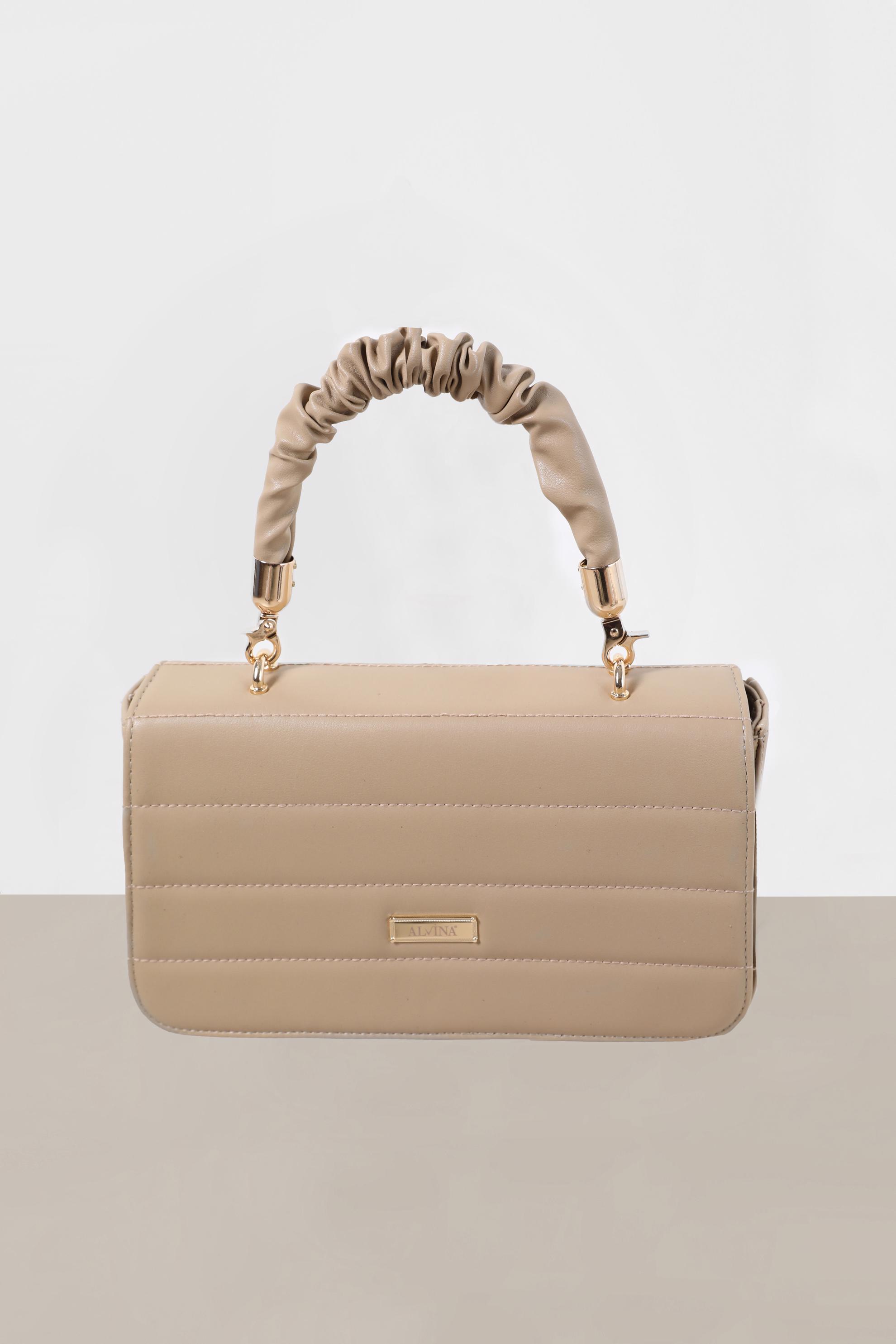 Tesettür giyim VİZON ALVİNA ÇANTA 2029