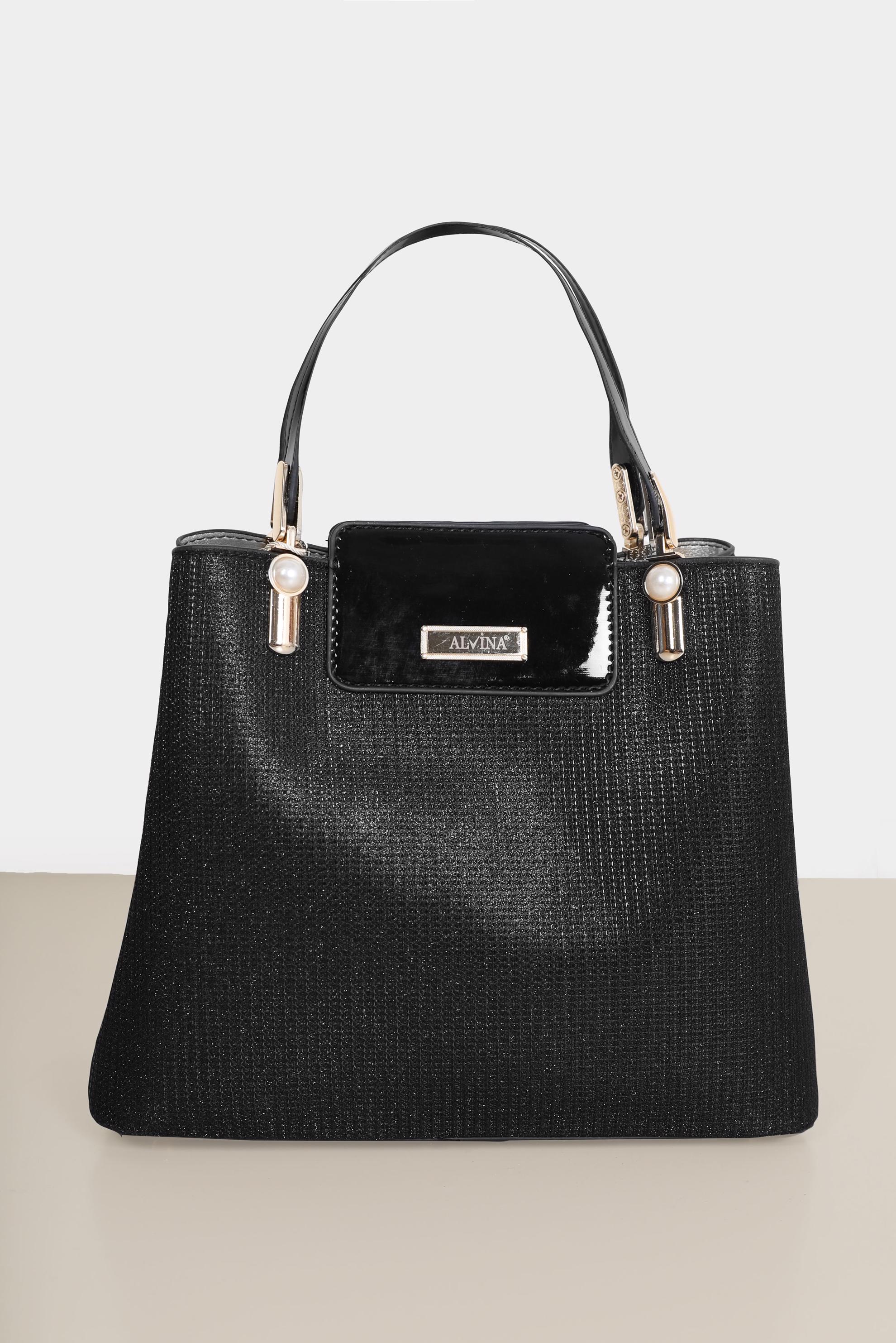 Vêtements hijab NOIR SAC FOURRE-TOUT BRILLANT ALVİNA 2215