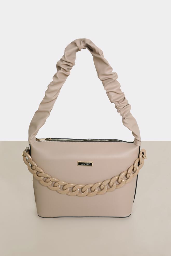 Tesettür giyim  ALVİNA ZİNCİR DETAYLI ÇANTA 6005  - ALVİNA