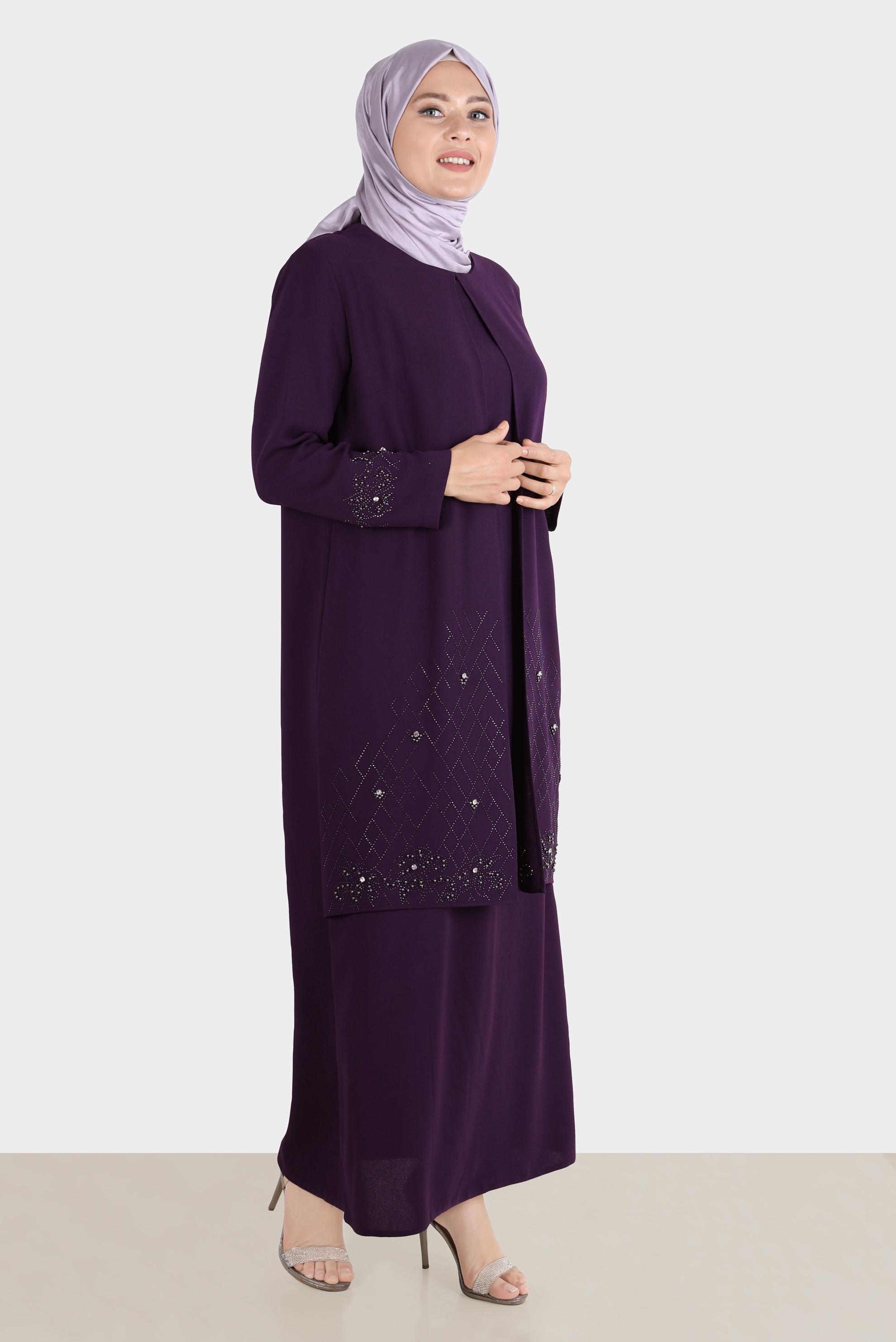 Hijab clothing DAMSON GEM EMBROIDERED CREPE DRESS 20224
