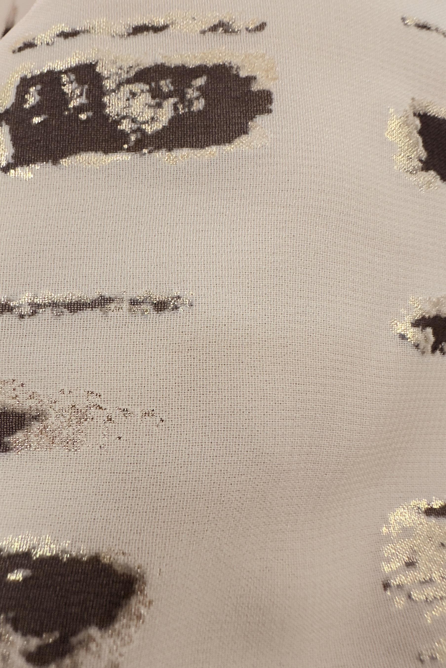 Vêtements hijab BEIGE ROBE COL ROND MOTIF AVEC CEINTURE 20254