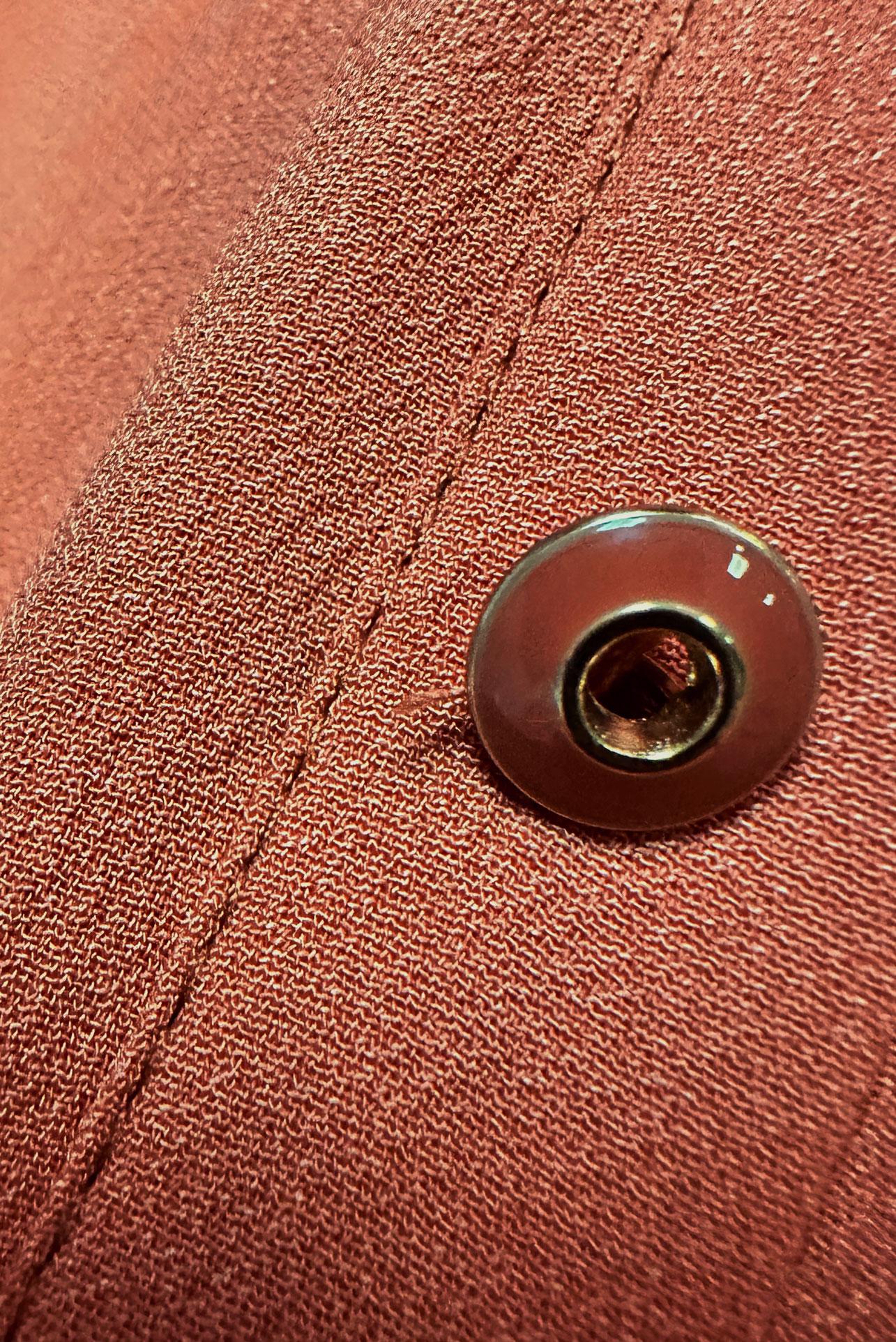 Tesettür giyim TURUNCU DÜĞMELİ ELBİSE 42554 