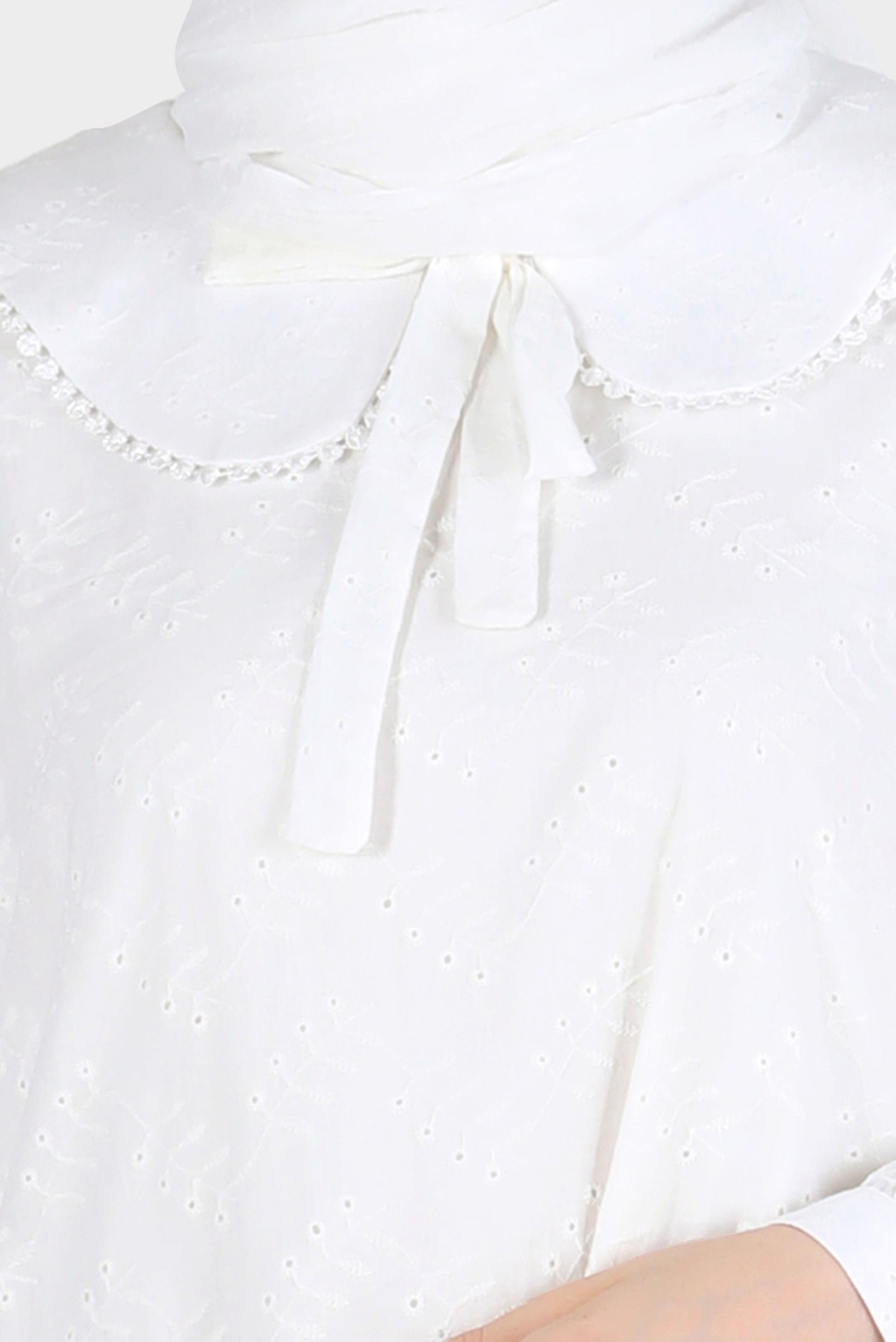 Tesettür giyim BEYAZ BEBE YAKA FİSTOLU ELBİSE 42710 