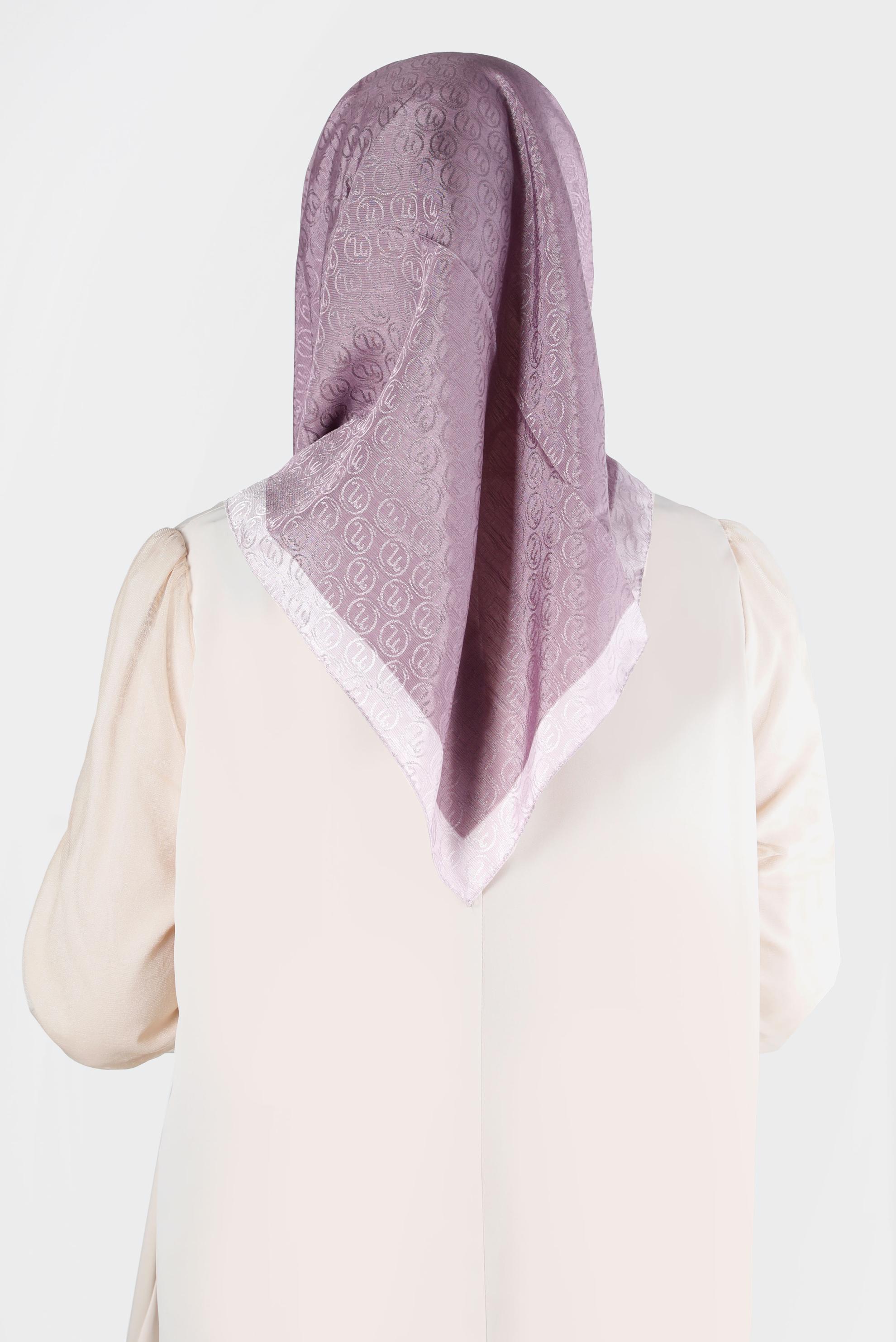 Tesettür giyim MOR  ALVİNA MONOGRAM EŞARP 8142