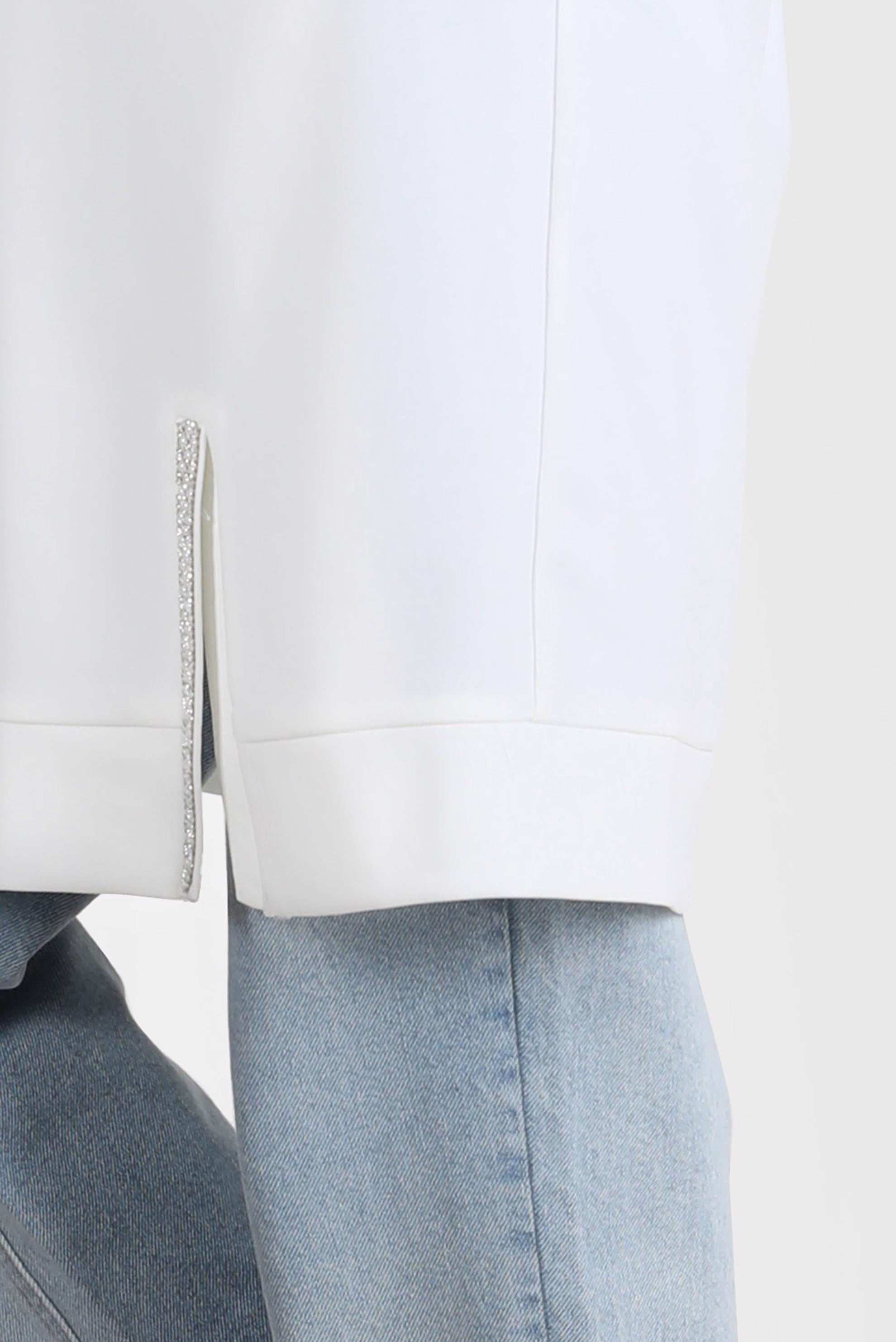 Tesettür giyim BEYAZ TAŞ DETAYLI KAPÜŞONLU EŞOFMAN TUNİK 42574 