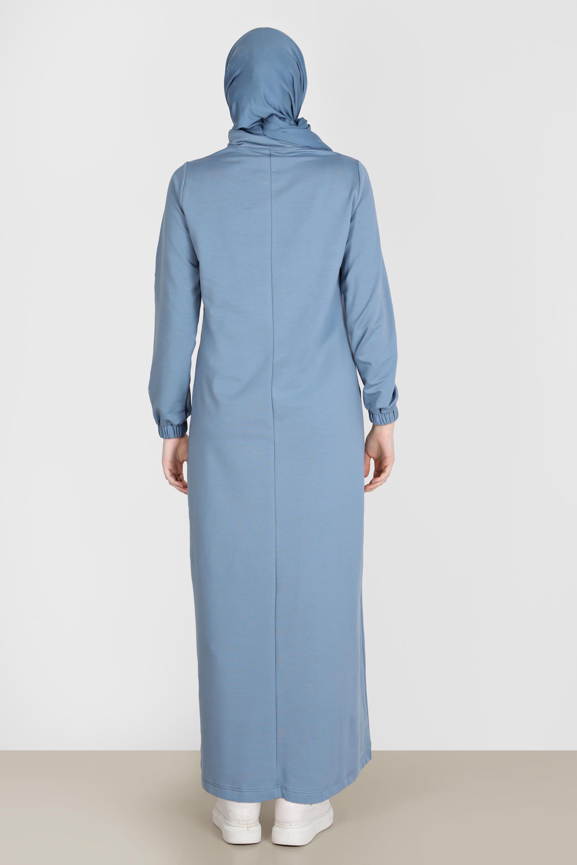 Hijab clothing BLUE GEM PRINT TRACKSUIT DRESS 42678 