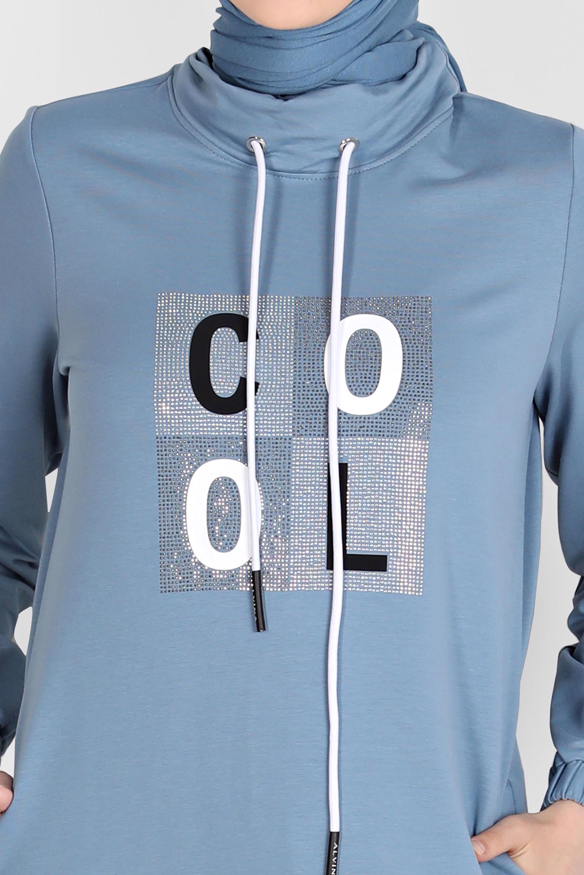 Hijab clothing BLUE GEM PRINT TRACKSUIT DRESS 42678 