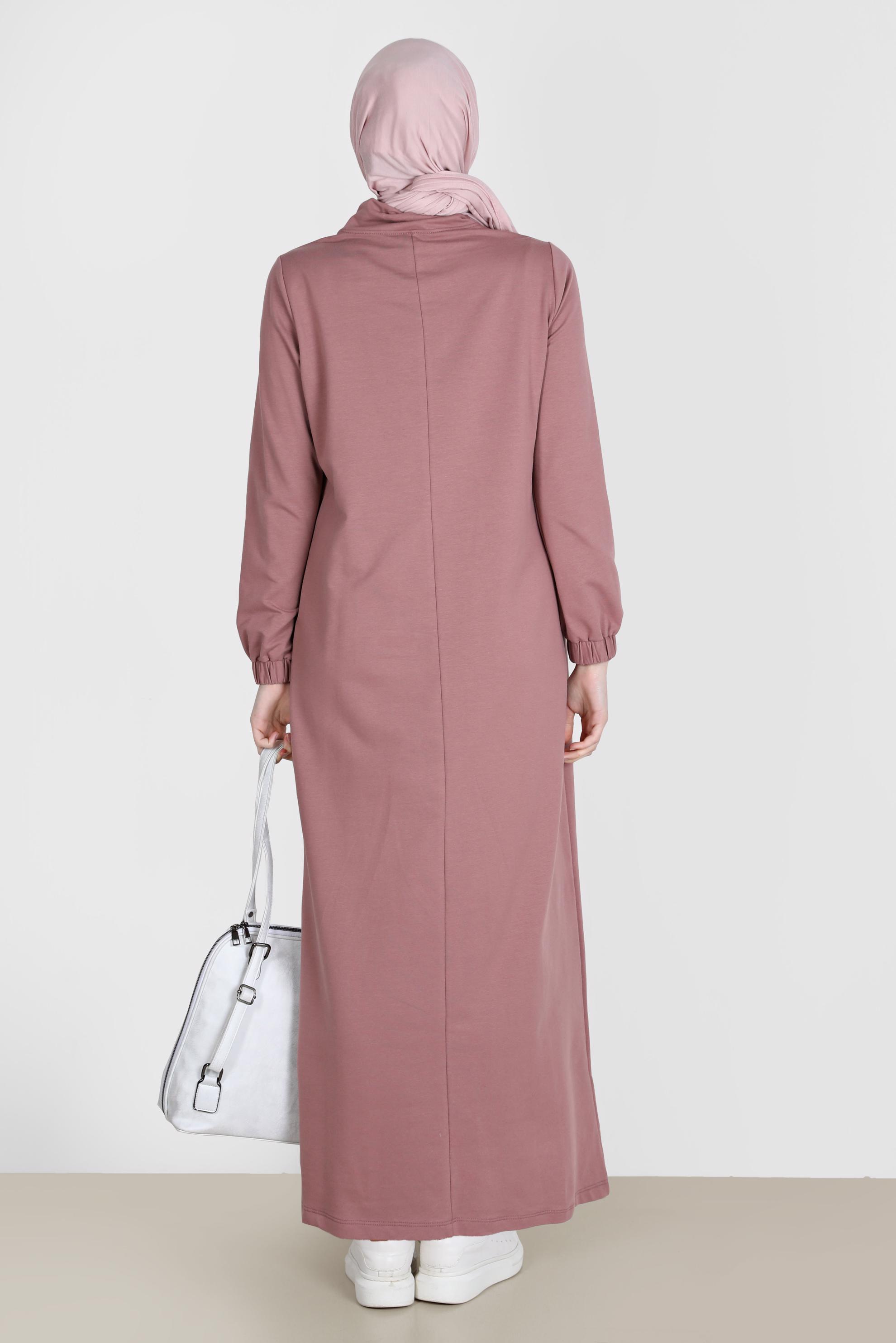 Vêtements hijab ROSE ROBE DE SURVÊTEMENT IMPRIMÉ GEMME 42678