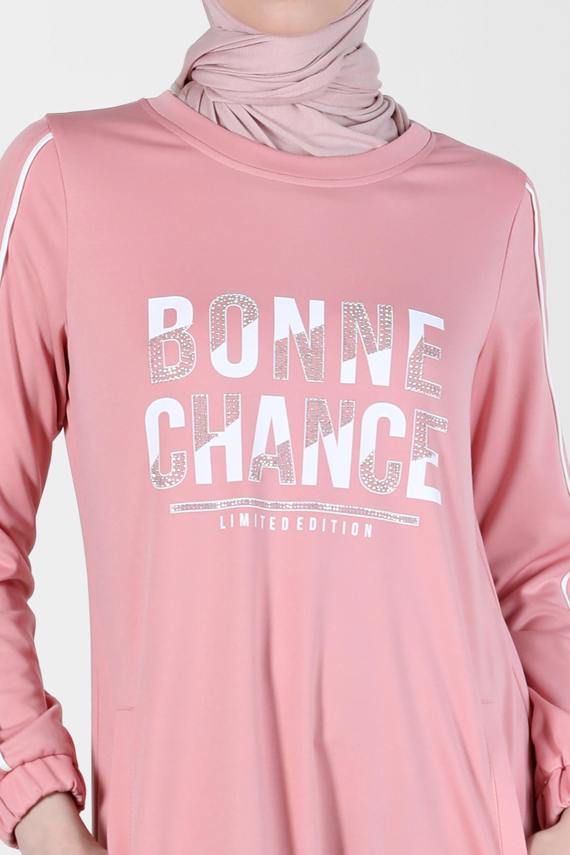 Hijab clothing POWDER GEM PRINTED TRACKSUIT DRESS 42742 