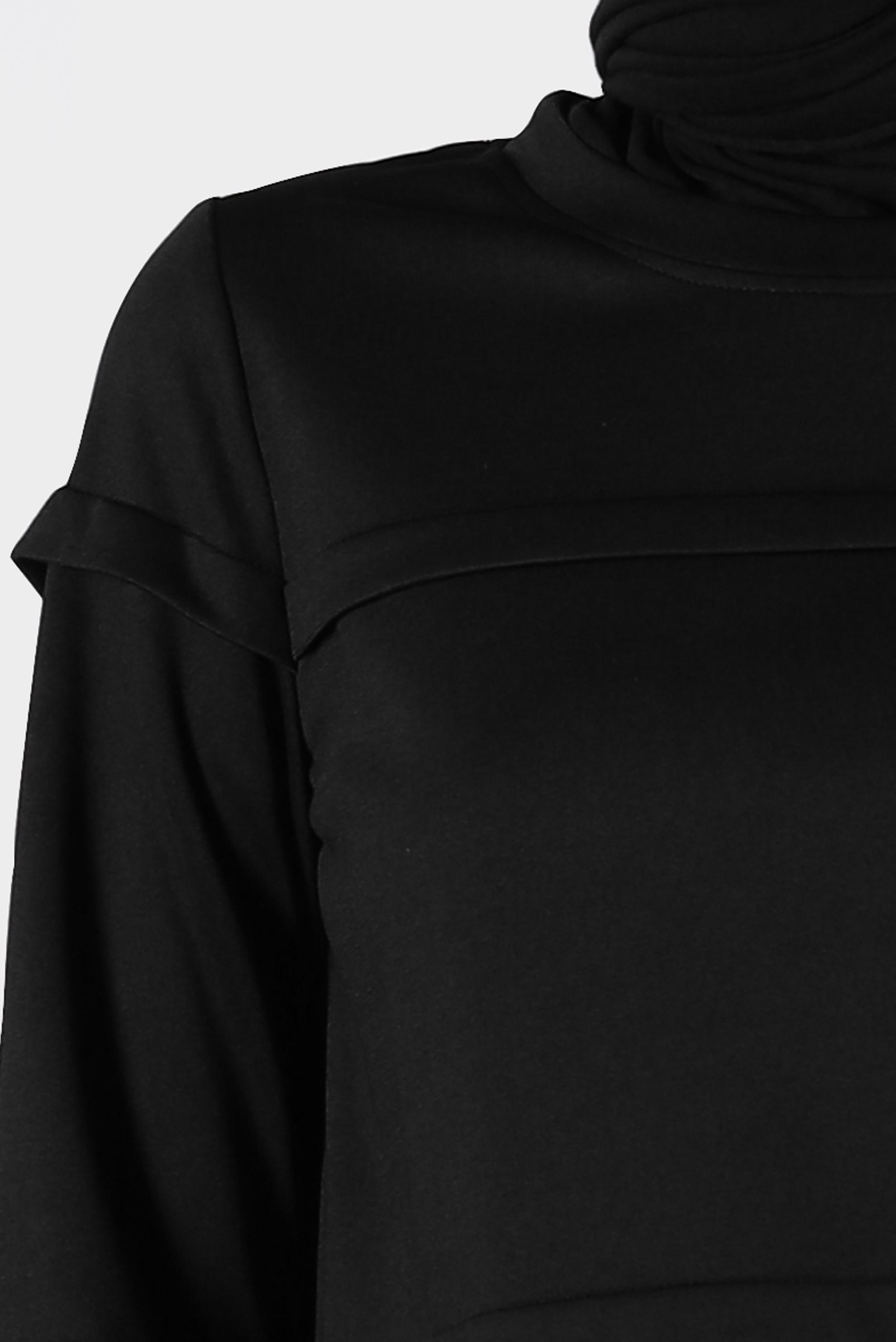 Tesettür giyim SİYAH CEP DETAYLI EŞOFMAN TUNİK 42853 