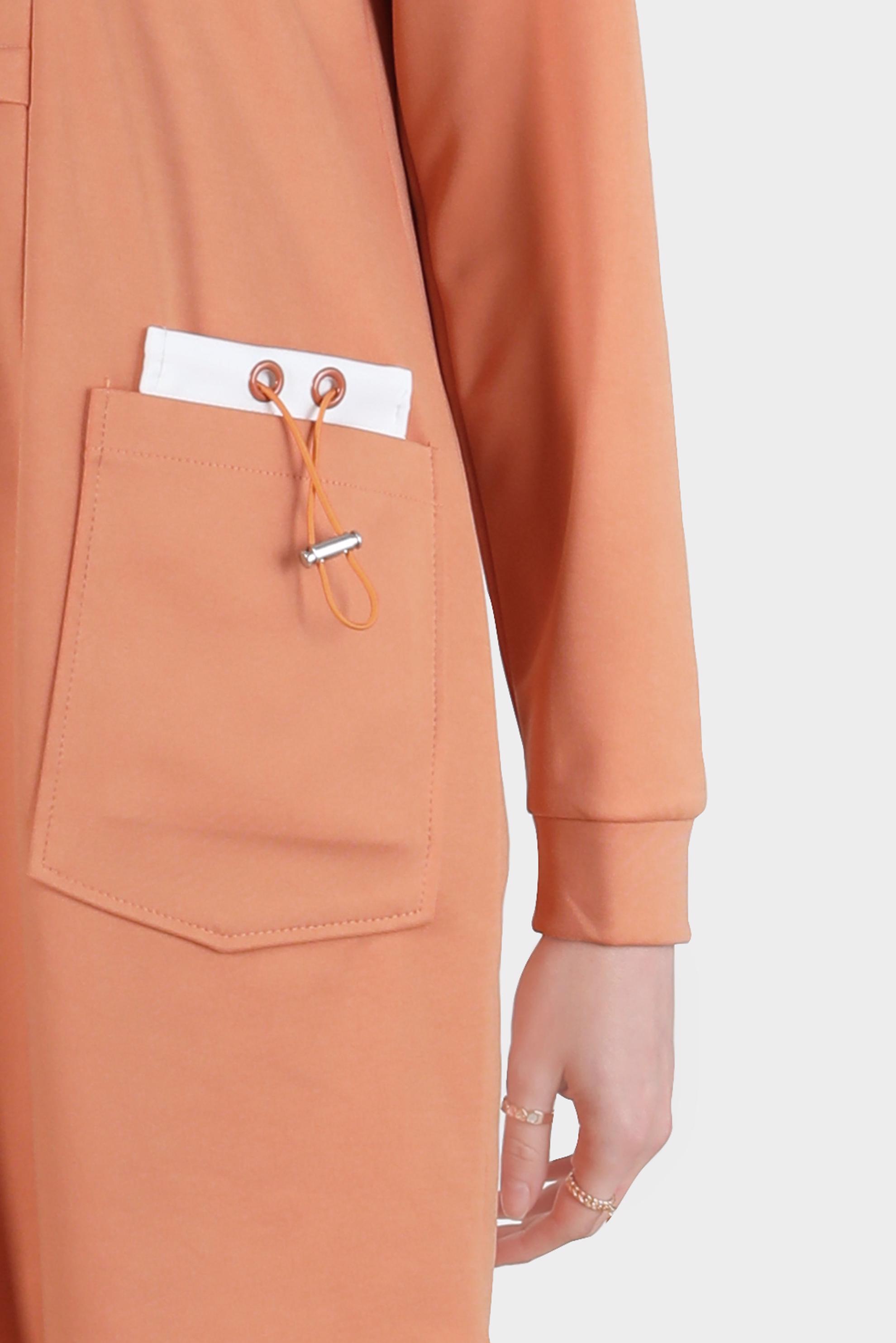 Vêtements hijab ORANGE TUNIQUE DE SURVÊTEMENT DÉTAIL POCHE 42853