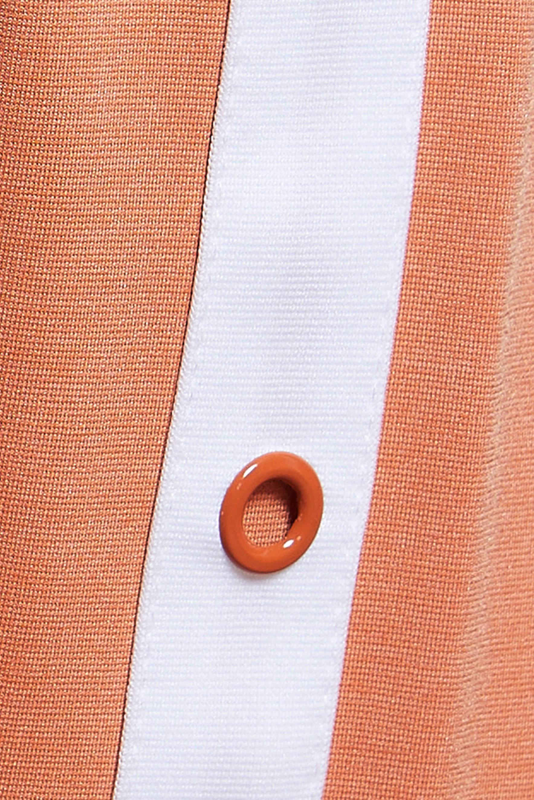 Tesettür giyim TURUNCU KUŞGÖZÜ DETAYLI CEPLİ EŞOFMAN TUNİK 42854