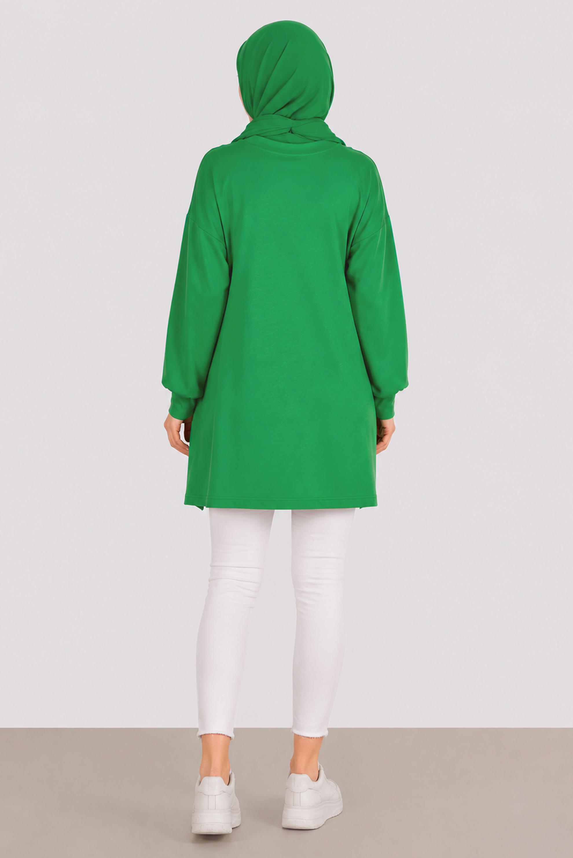 Vêtements hijab BEIGE TUNIQUE DE SURVÊTEMENT IMPRIMÉ 42856