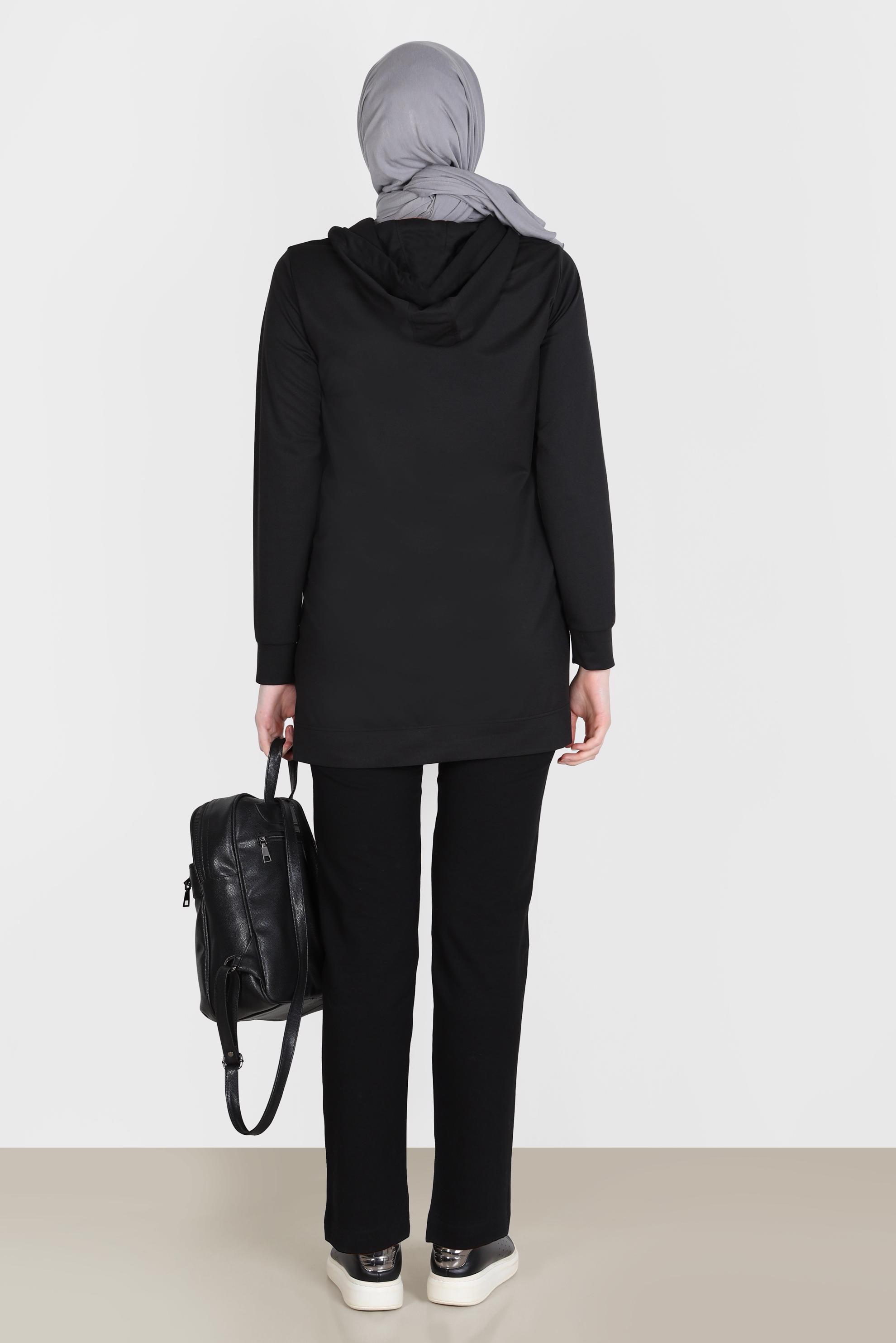 Vêtements hijab NOIR PANTALON DE SURVÊTEMENT AVEC POCHE 70395