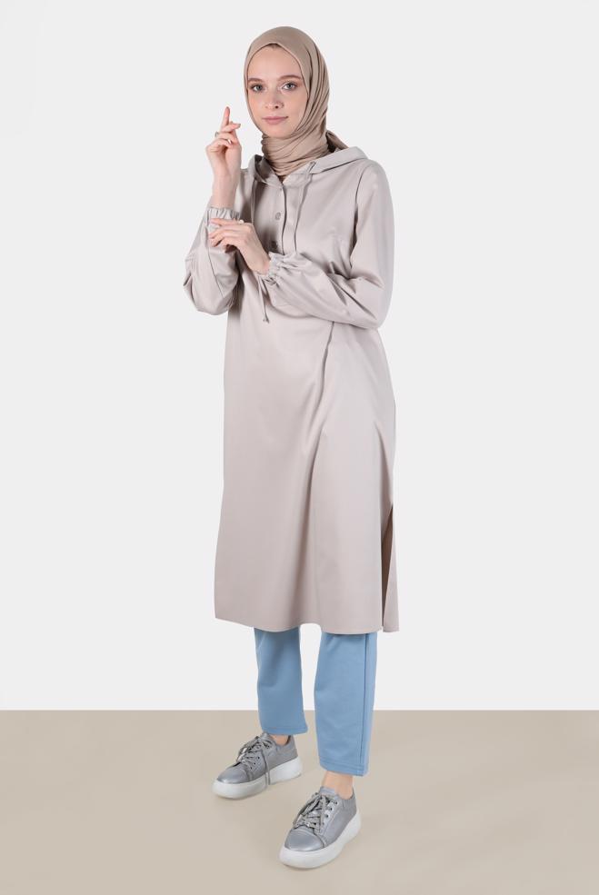 Hijab clothing BLUE ELASTIC WAIST TRACKSUIT PANTS 70396  - ALVİNA