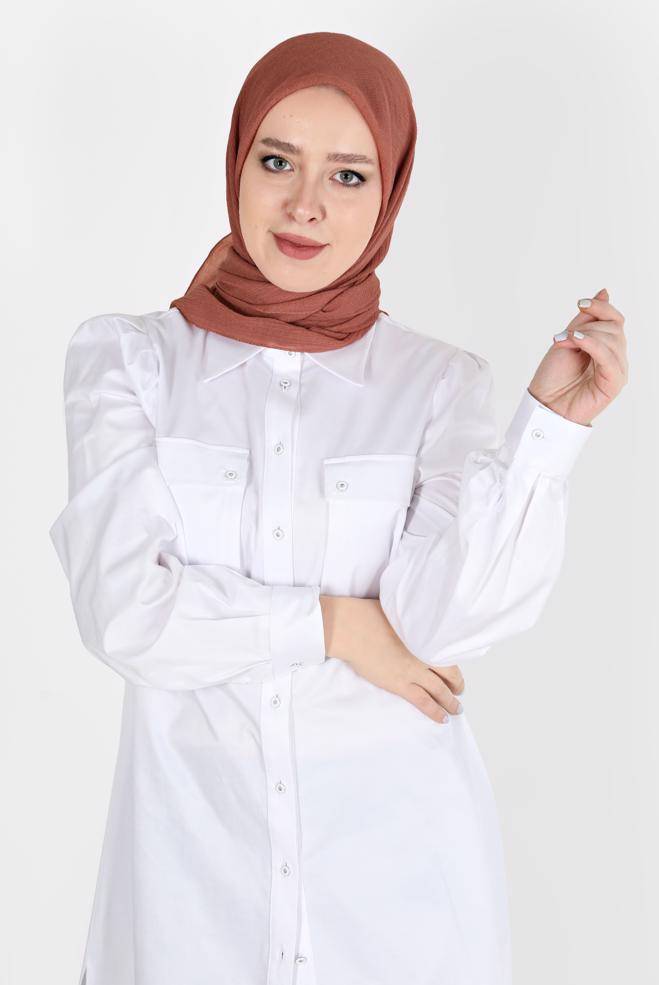 Hijab clothing  ALVİNA CRIMPED SCARF 8113  - ALVİNA