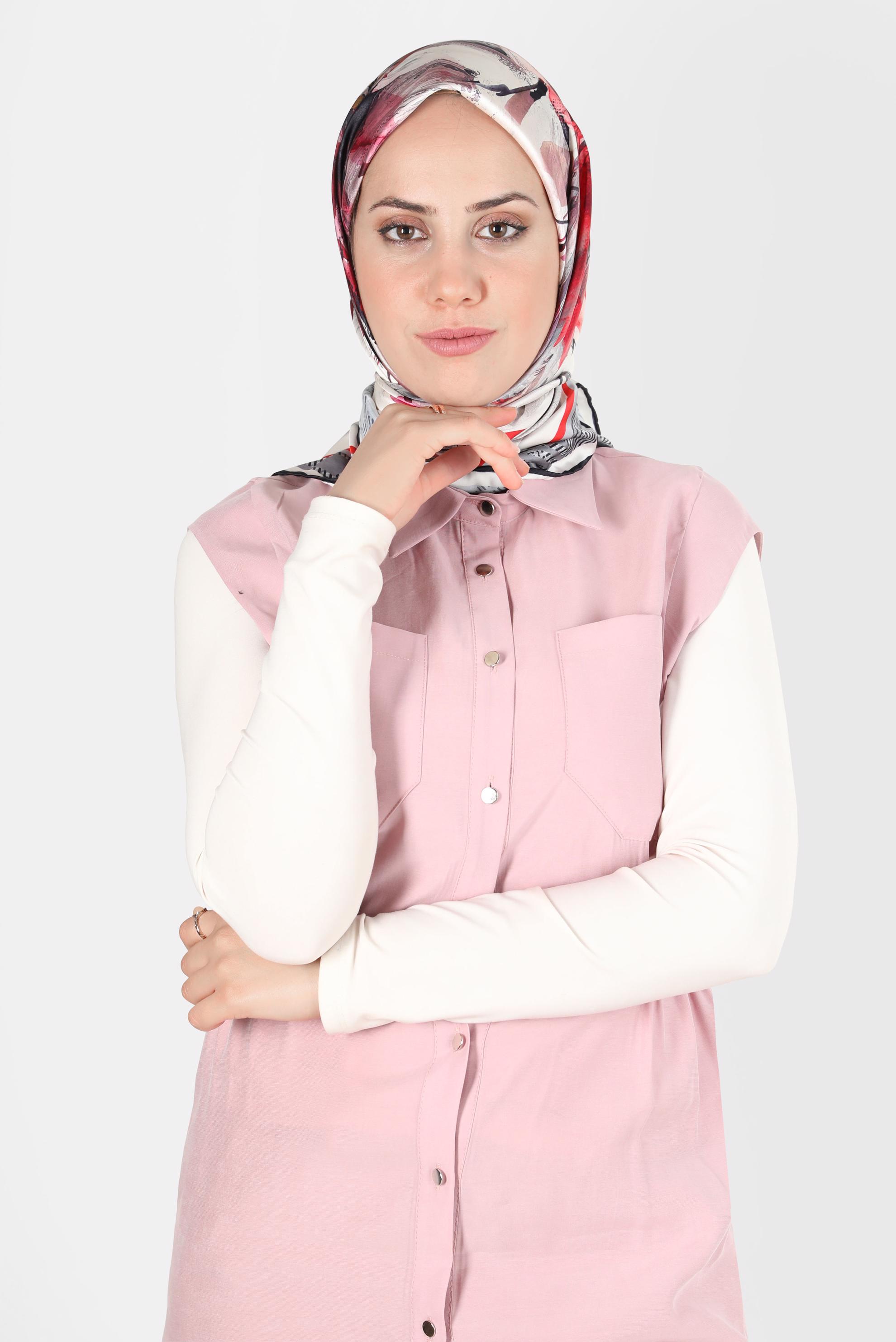 Tesettür giyim SİYAH ALVİNA DİJİTAL SURA EŞARP 8120