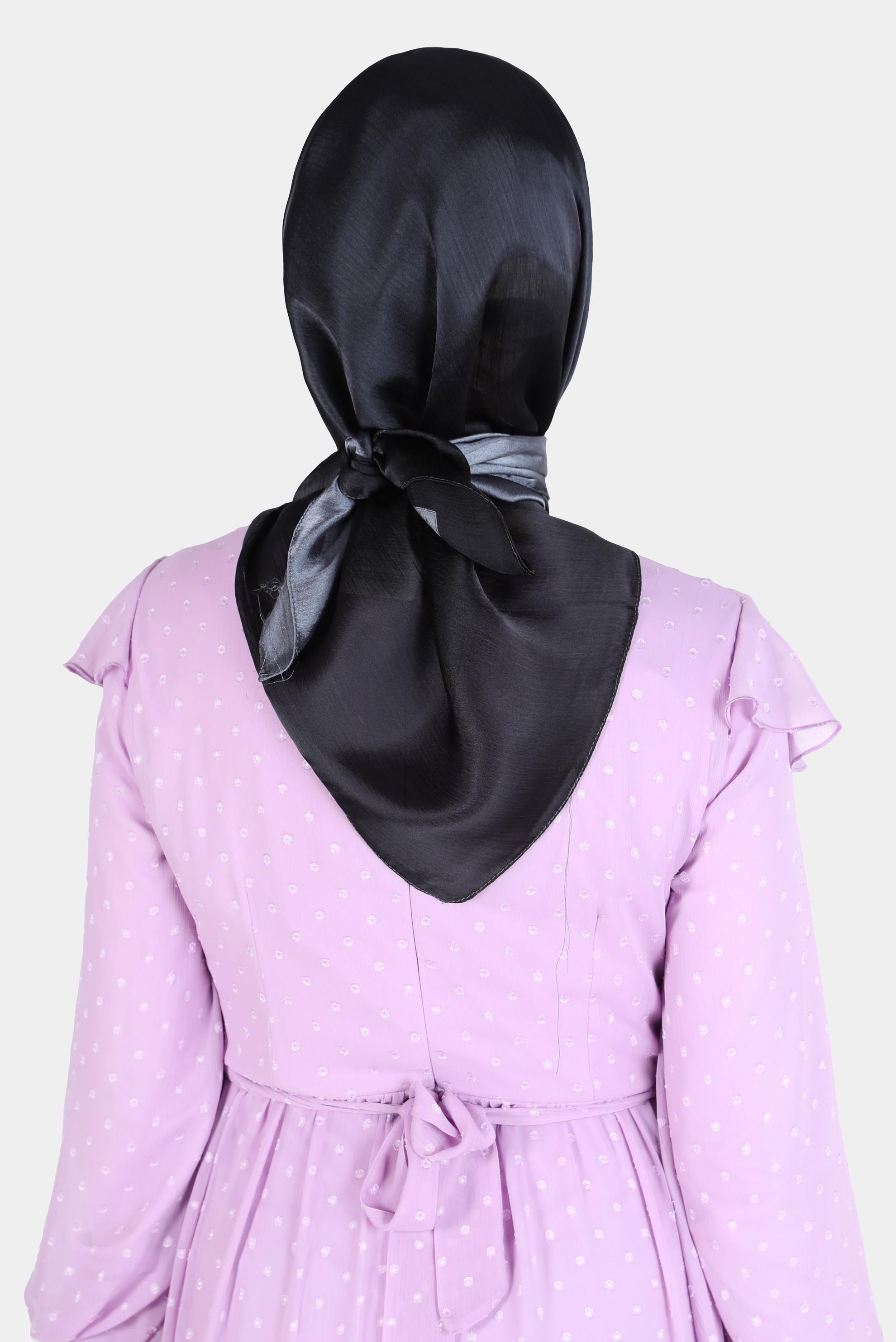 Tesettür giyim SİYAH ALVİNA DİJİTAL SURA EŞARP 8121 