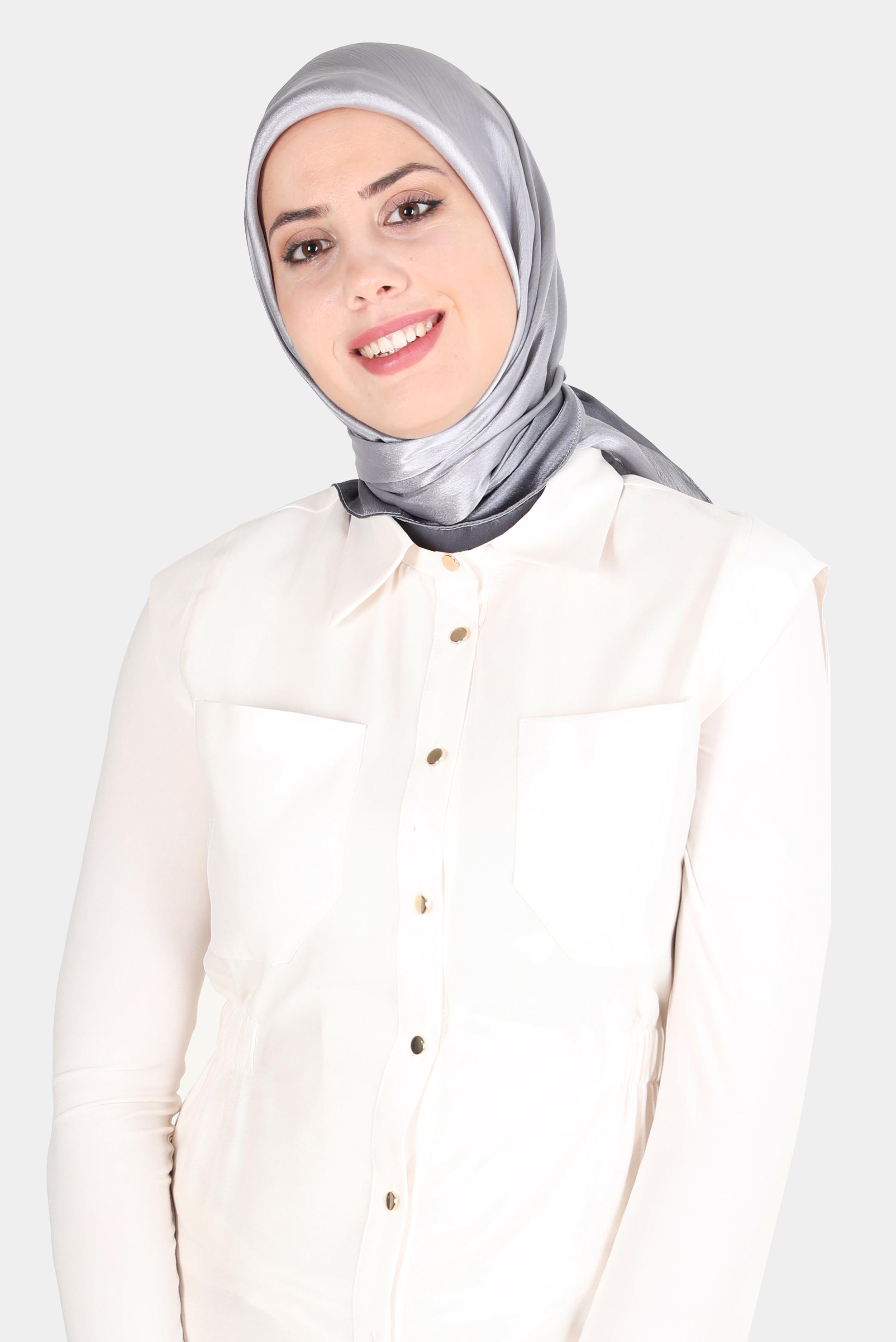 Tesettür giyim GÜMÜŞ ALVİNA DİJİTAL SURA EŞARP 8121 