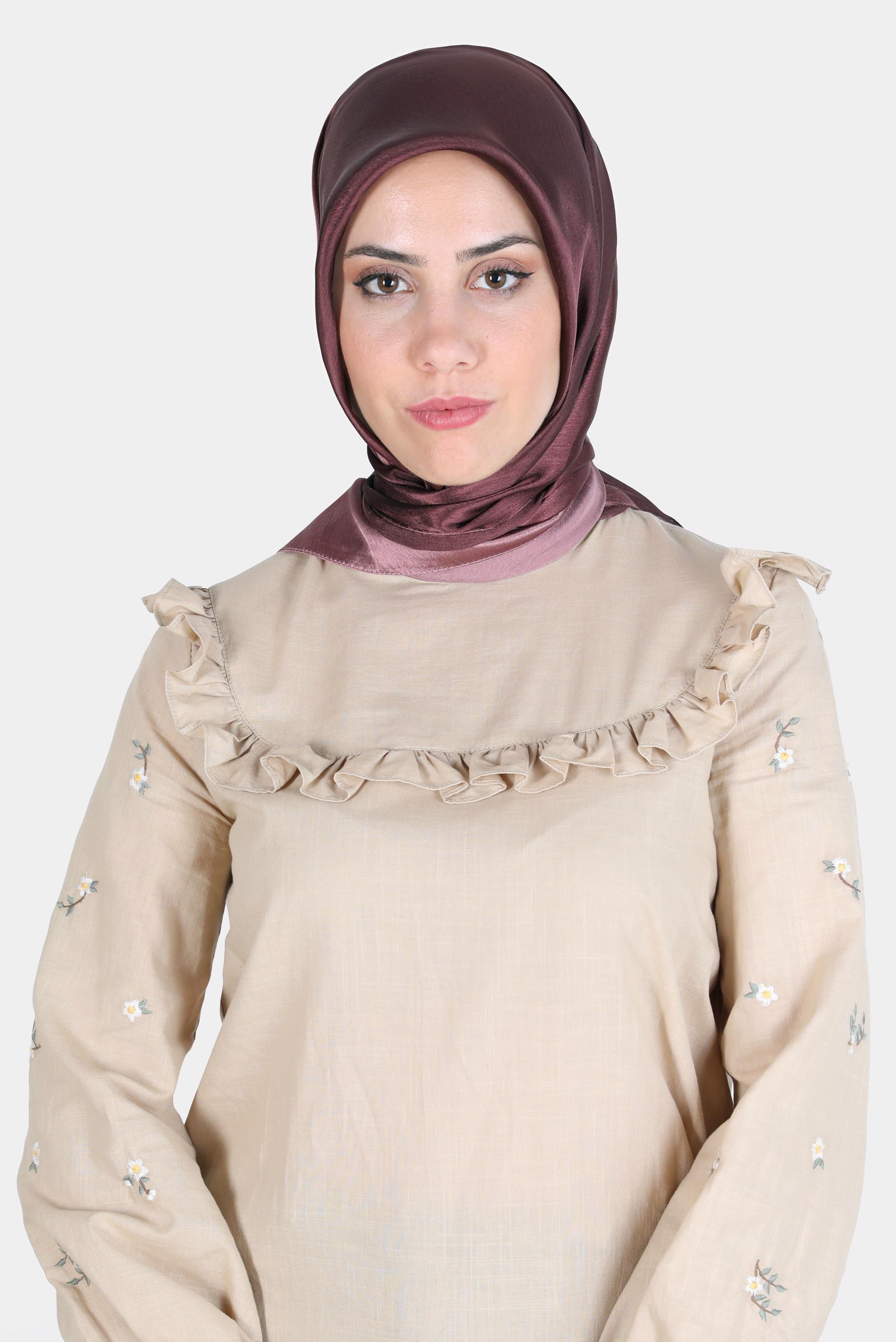 Tesettür giyim MÜRDÜM ALVİNA DİJİTAL SURA EŞARP 8121 