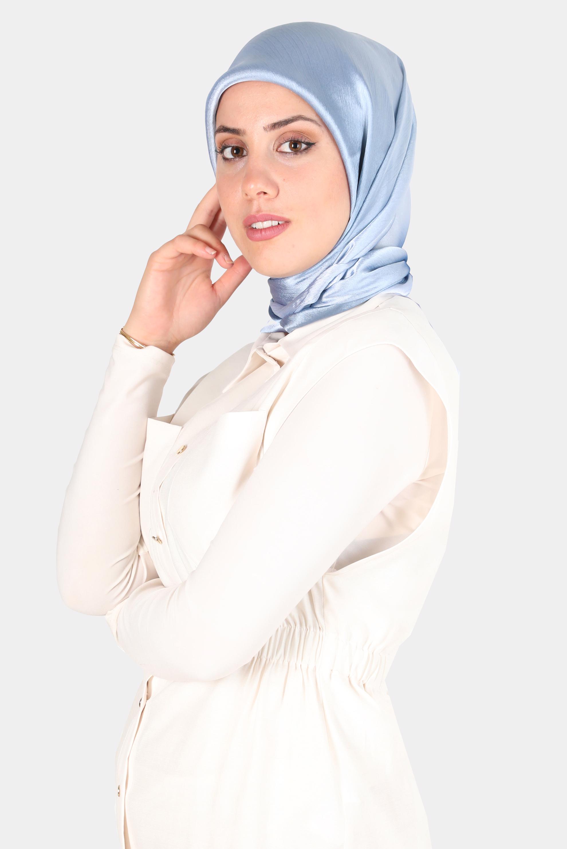 Tesettür giyim LACİVERT ALVİNA DİJİTAL SURA EŞARP 8121 