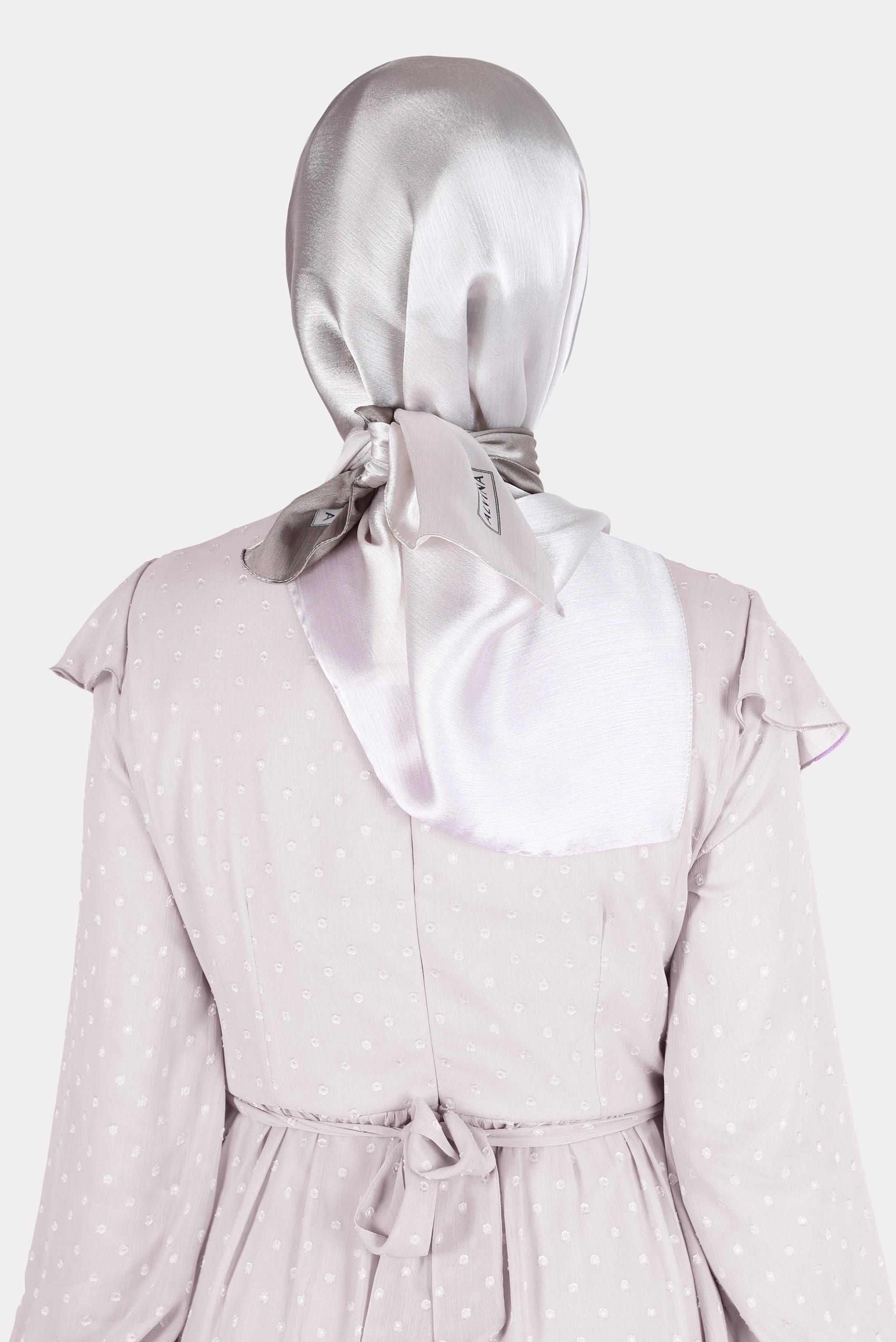 Tesettür giyim BEJ ALVİNA DİJİTAL SURA EŞARP 8121 