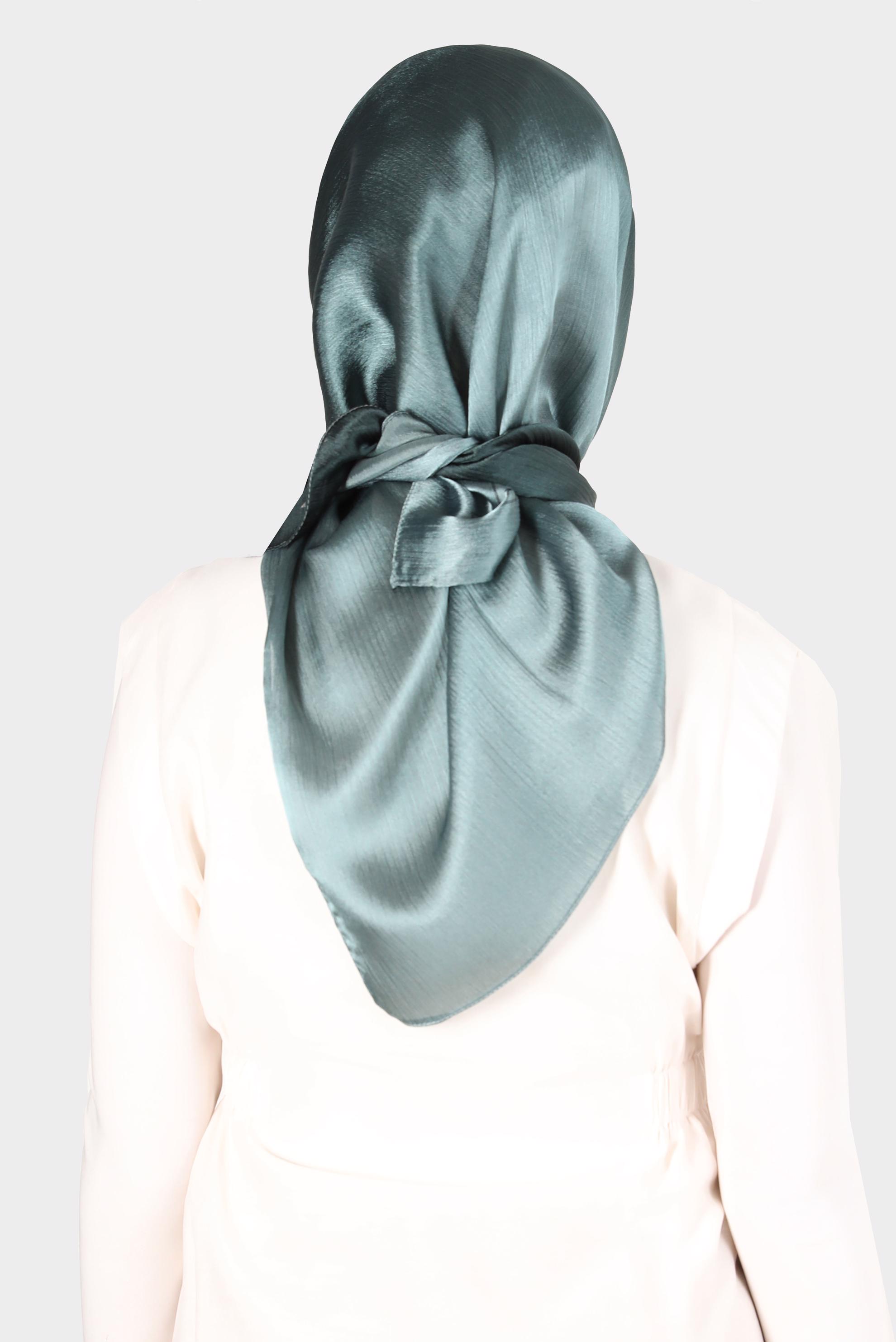 Tesettür giyim YEŞİL ALVİNA DİJİTAL SURA EŞARP 8121 