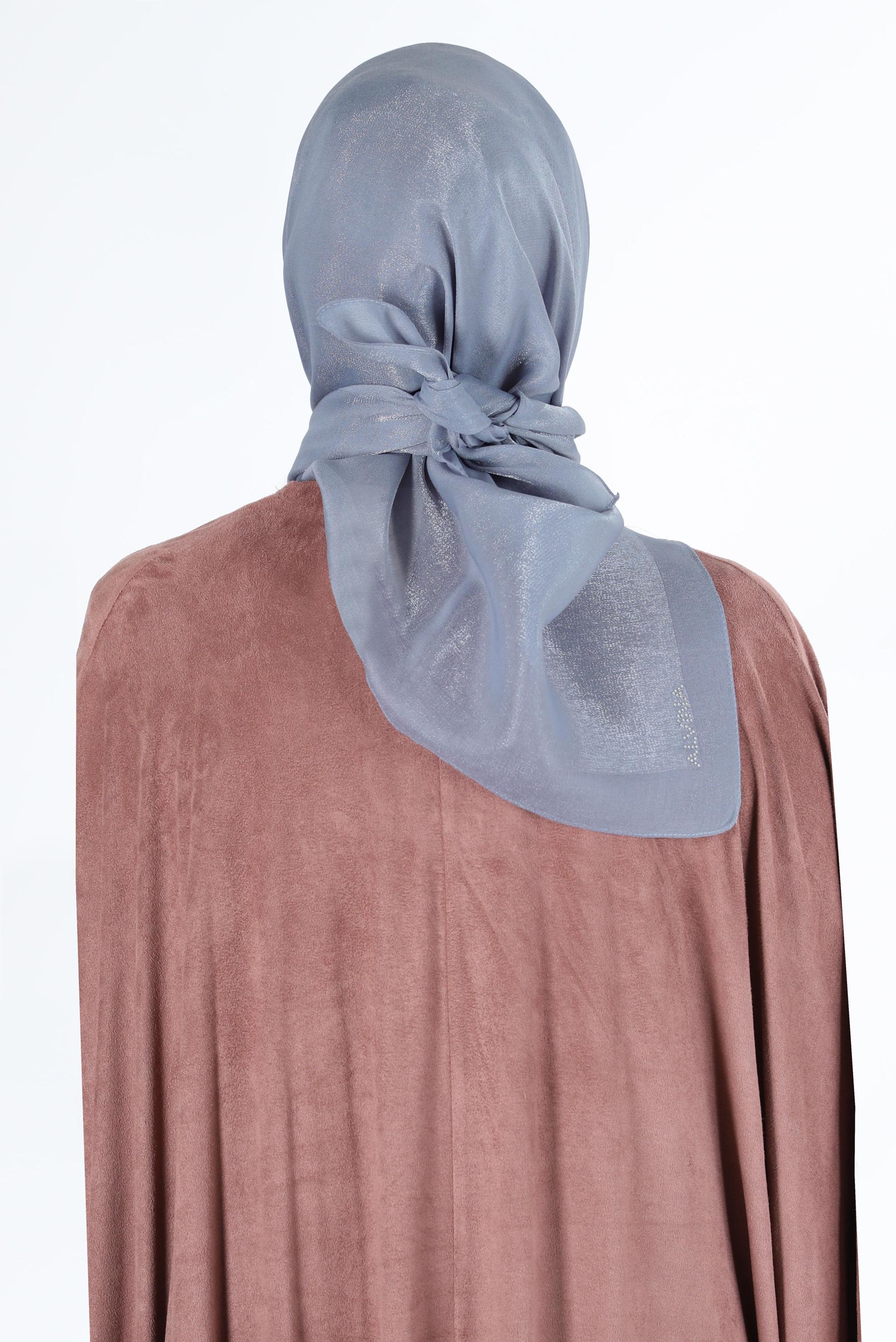 Hijab clothing GREY ALVİNA SHINING SCARF 8126