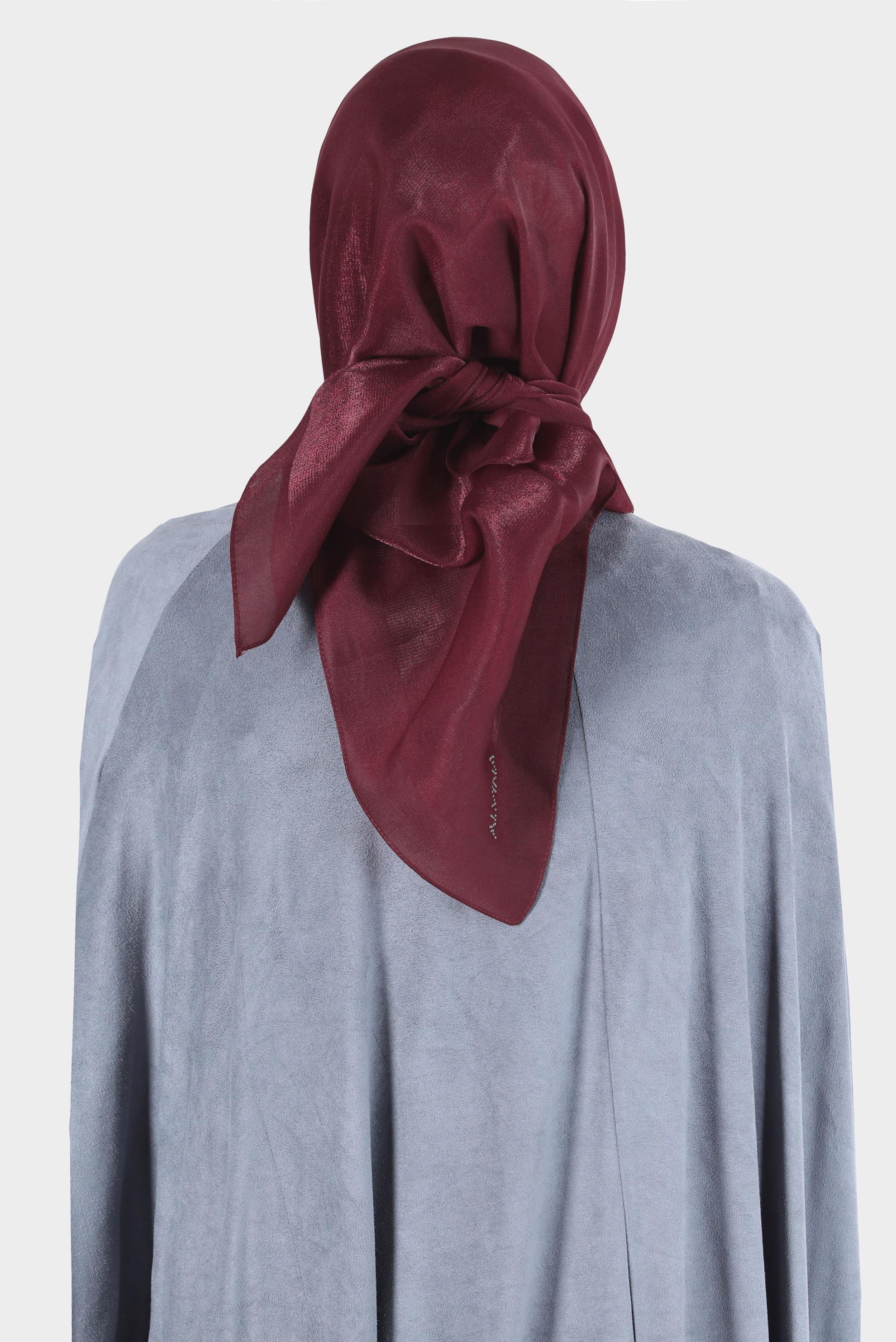 Hijab clothing CLARET RED ALVİNA SHINING SCARF 8126