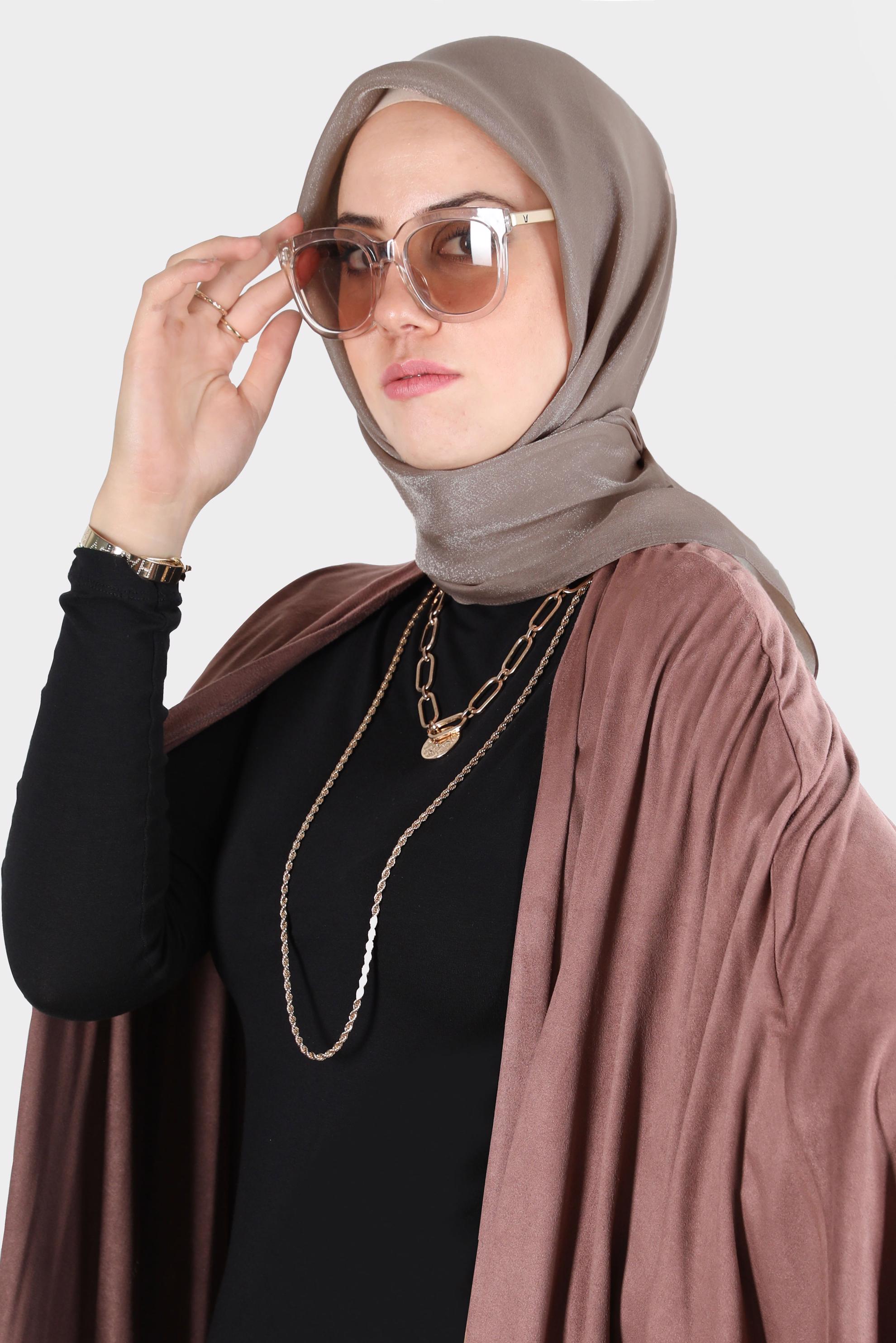 Hijab clothing BEIGE ALVİNA SHINING SCARF 8126