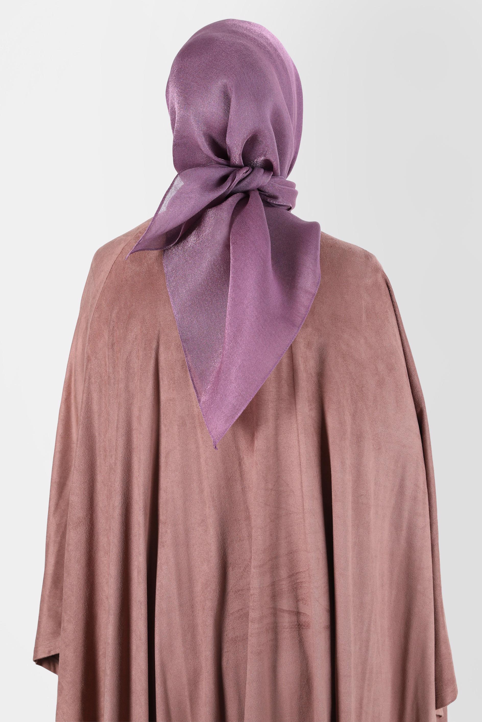 Tesettür giyim MOR ALVİNA ÜÇİPLİK EFEKTLİ EŞARP 8127 