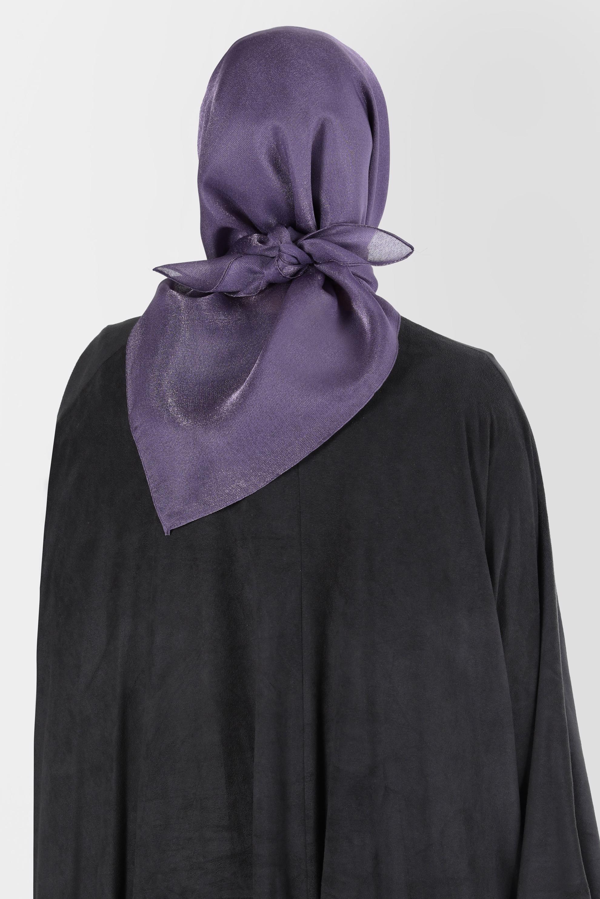 Tesettür giyim MOR ALVİNA ÜÇİPLİK EFEKTLİ EŞARP 8127 