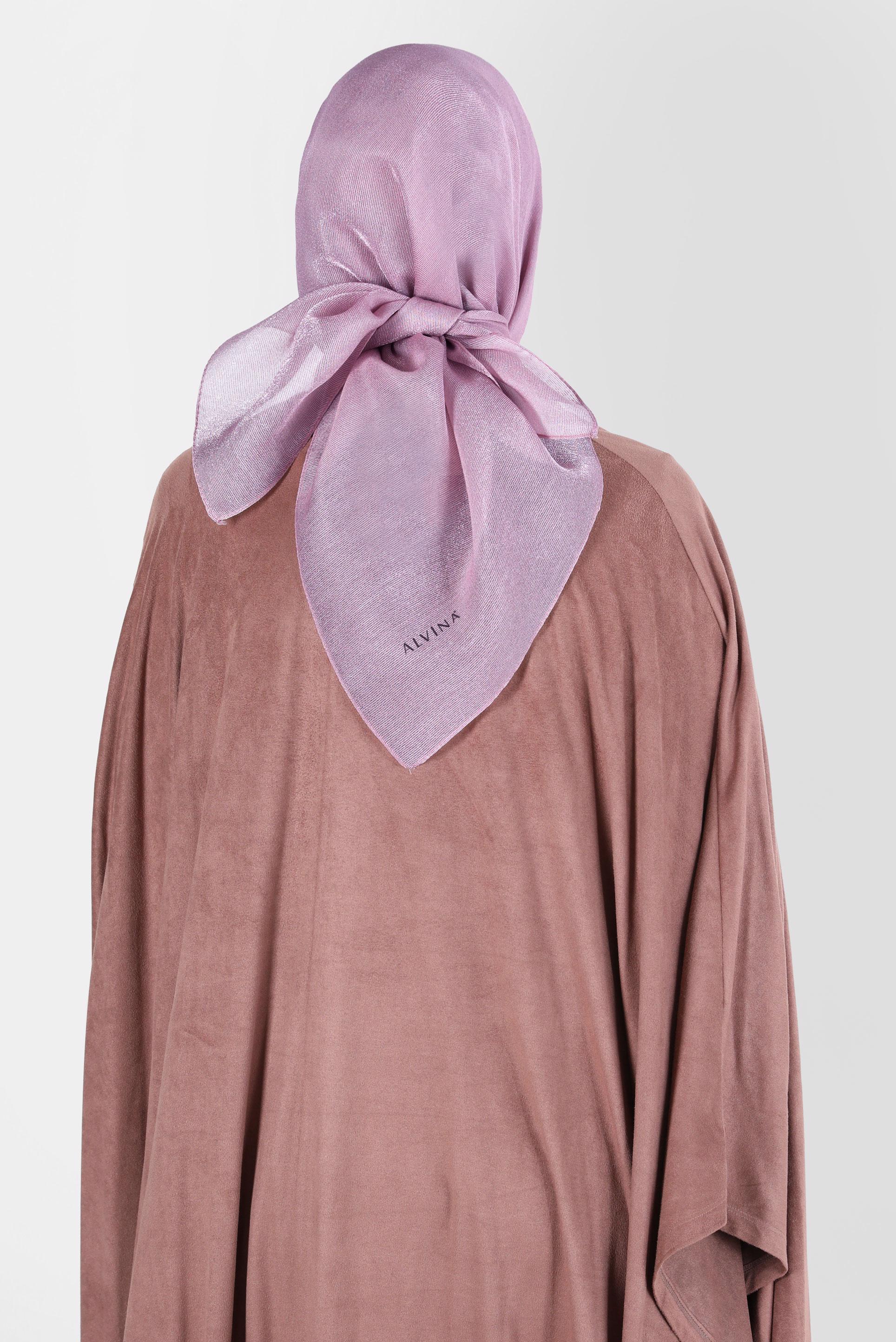 Tesettür giyim PUDRA ALVİNA ÜÇİPLİK EFEKTLİ EŞARP 8127 