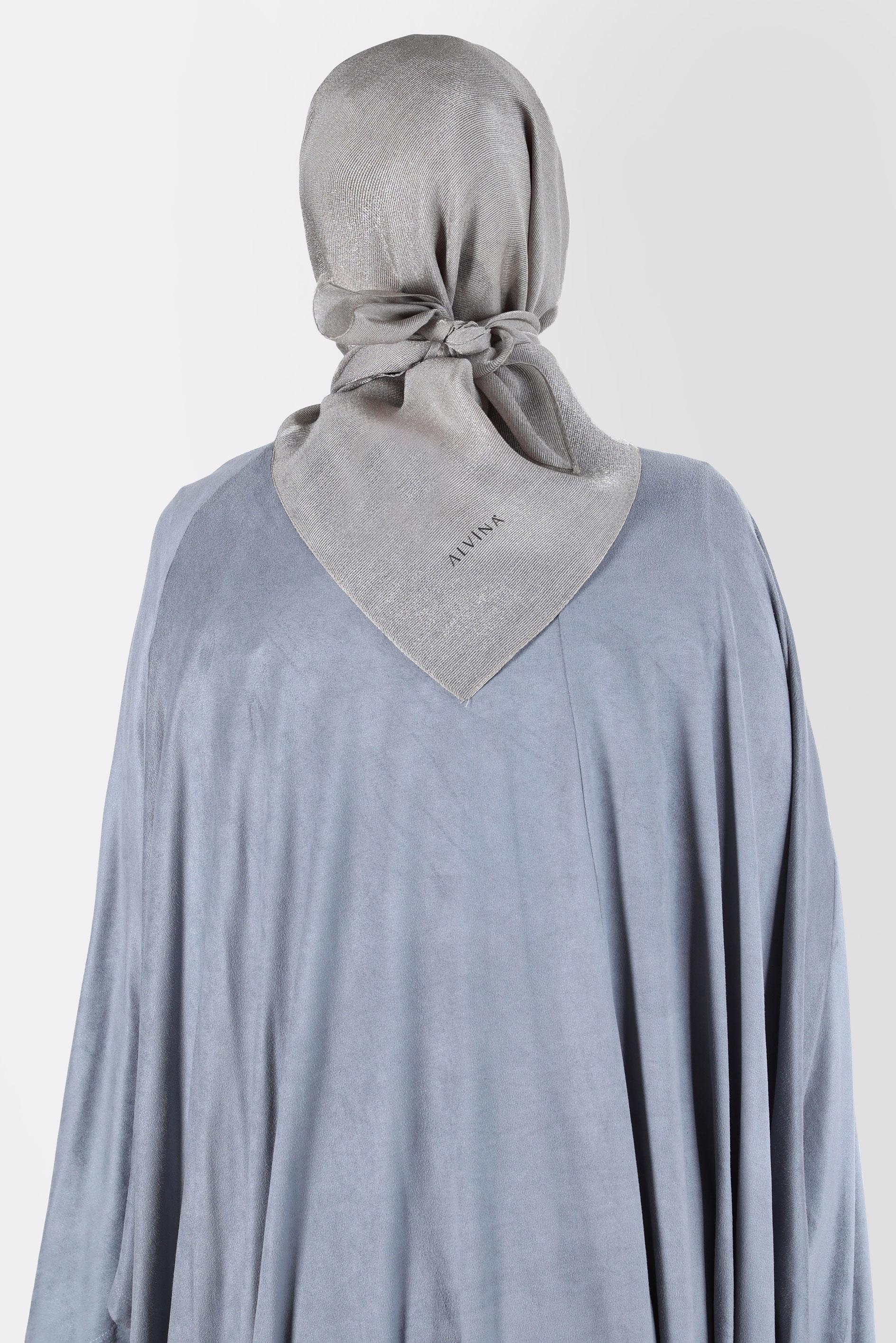 Tesettür giyim KAHVE ALVİNA ÜÇİPLİK EFEKTLİ EŞARP 8127 