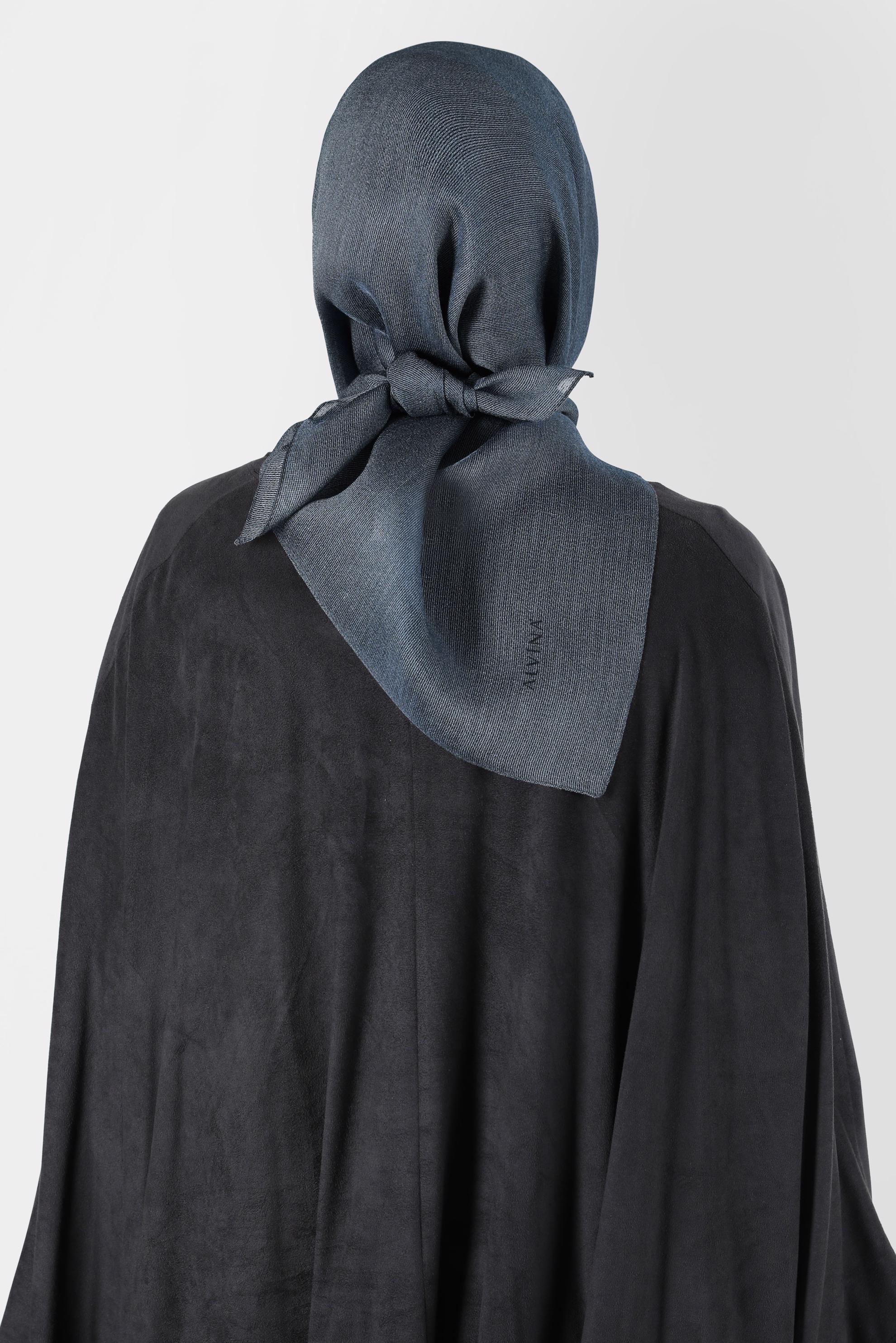 Tesettür giyim LACİVERT ALVİNA ÜÇİPLİK EFEKTLİ EŞARP 8127 