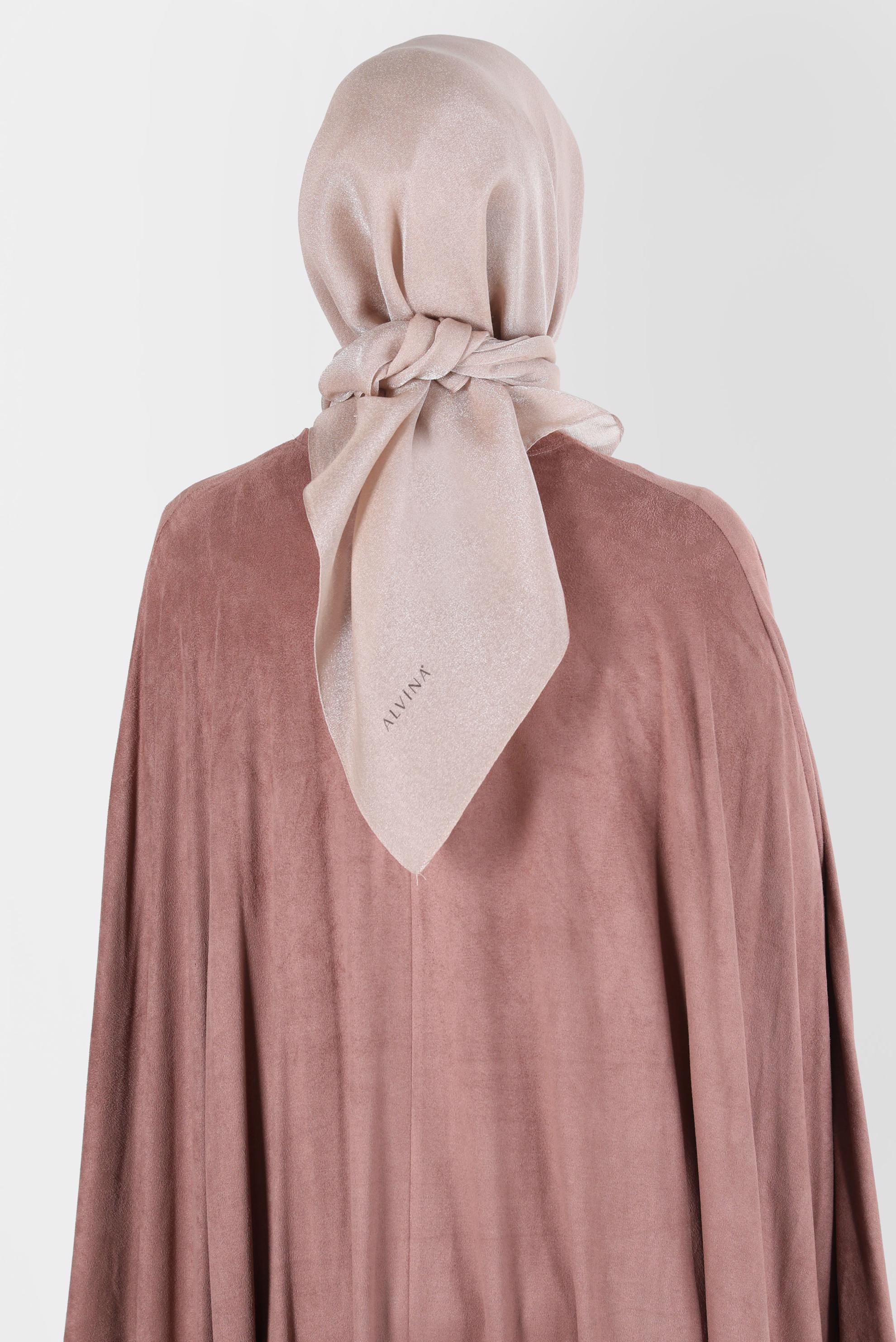 Tesettür giyim KUM ALVİNA ÜÇİPLİK EFEKTLİ EŞARP 8127 