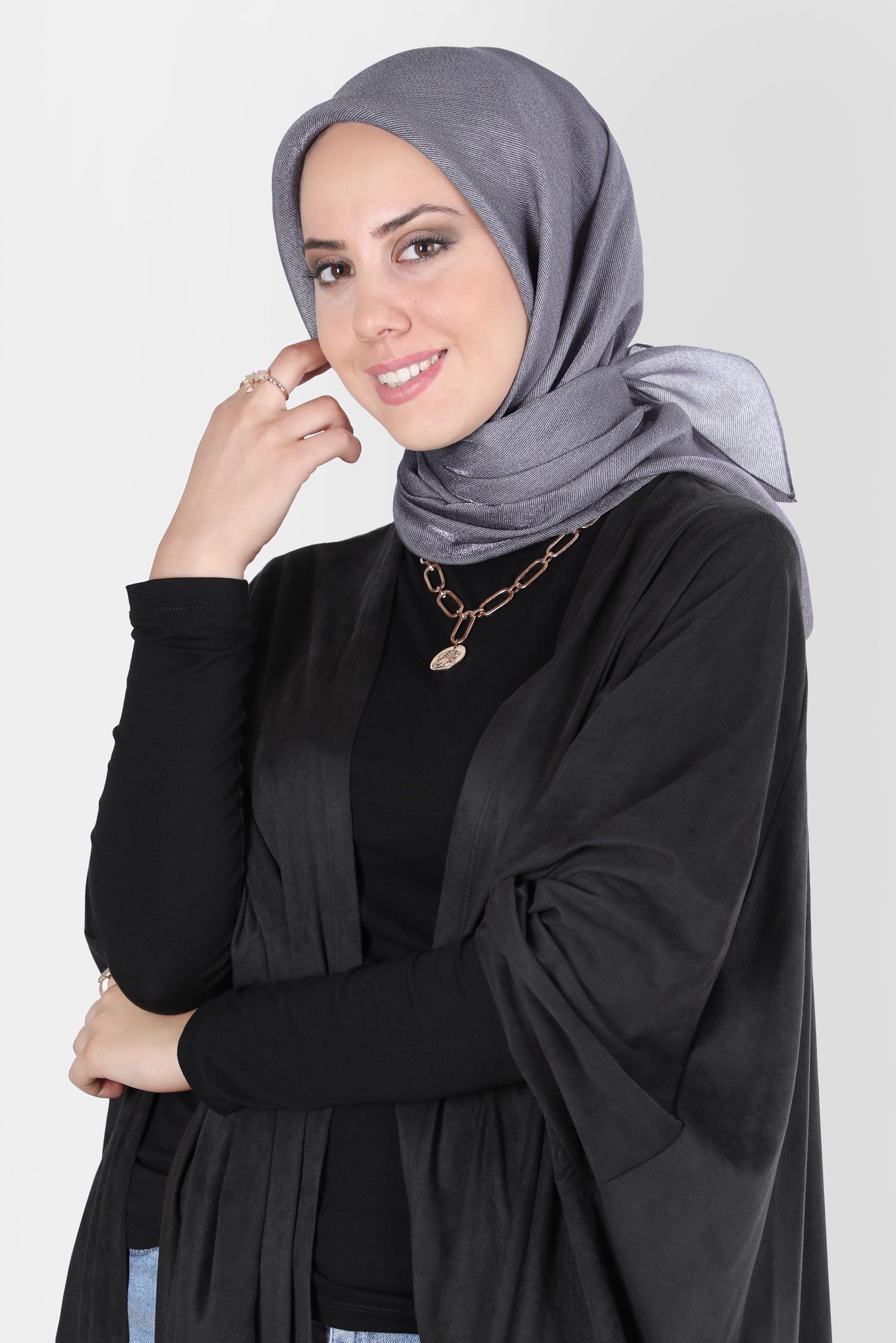 Vêtements hijab BLEU ÉCHARPE ALVİNA 8127