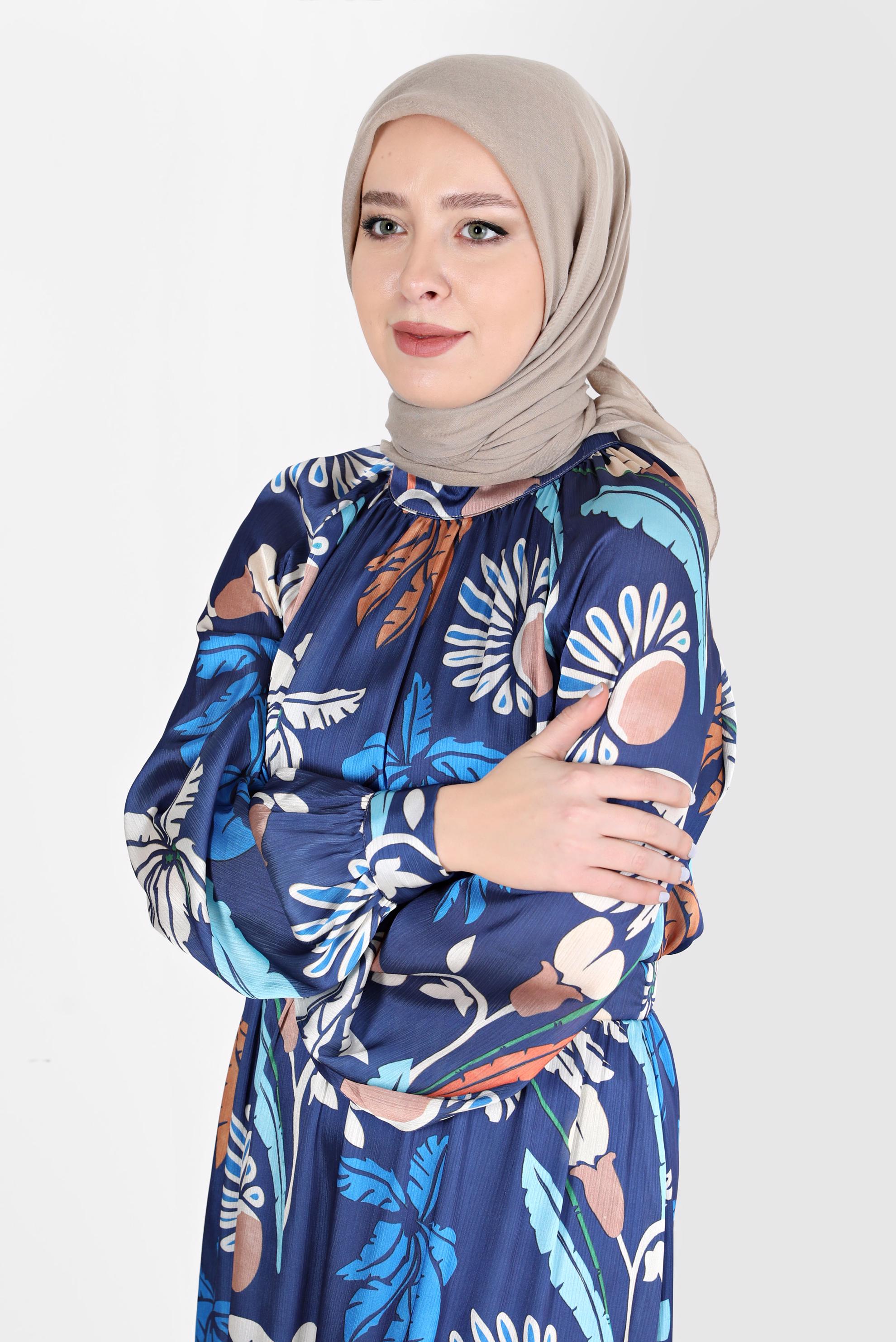 Tesettür giyim BEJ ALVİNA PAMUK EŞARP 8130 